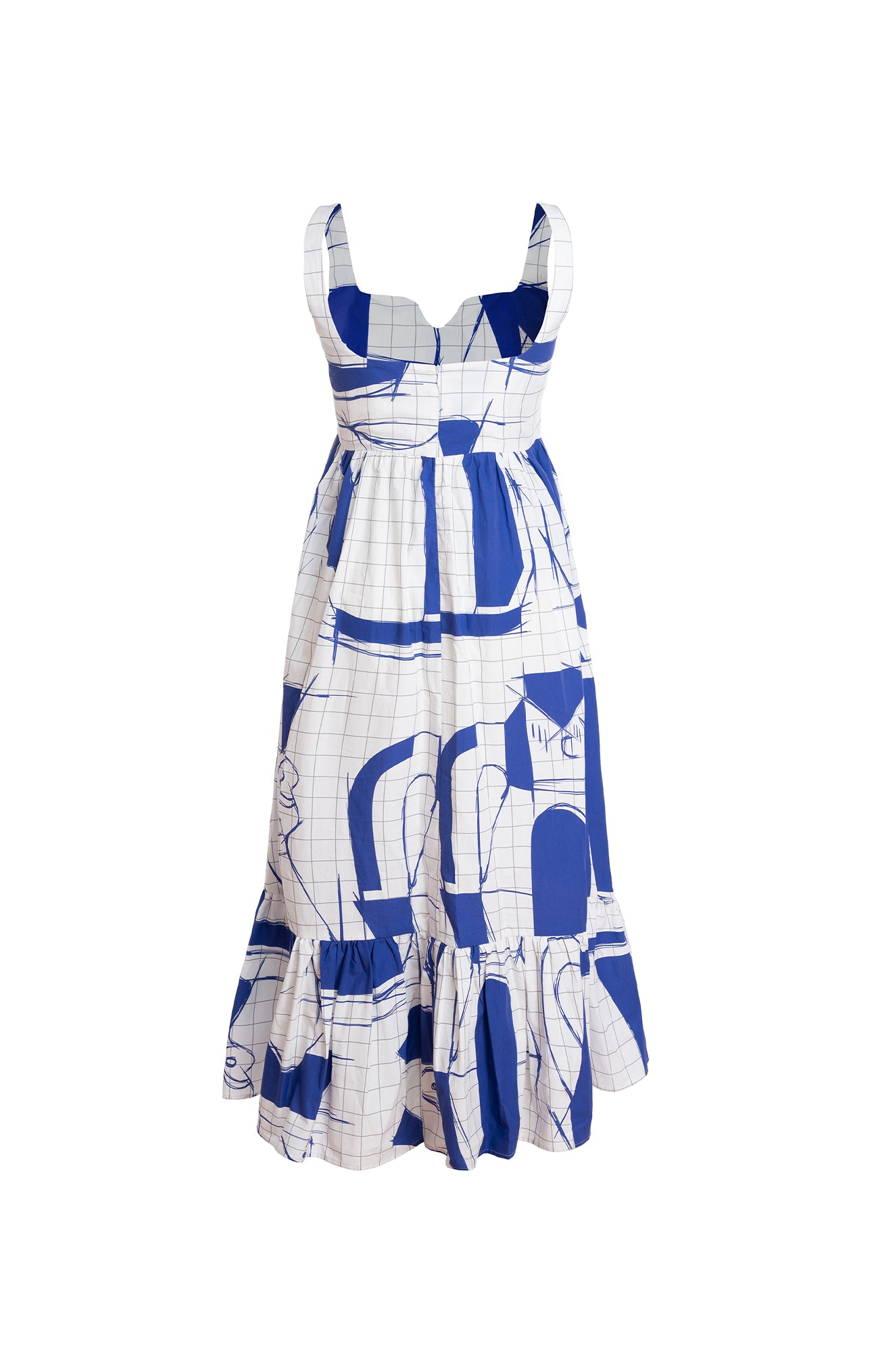 AGYAG ruffled sleeveless dress 'Sketch'
