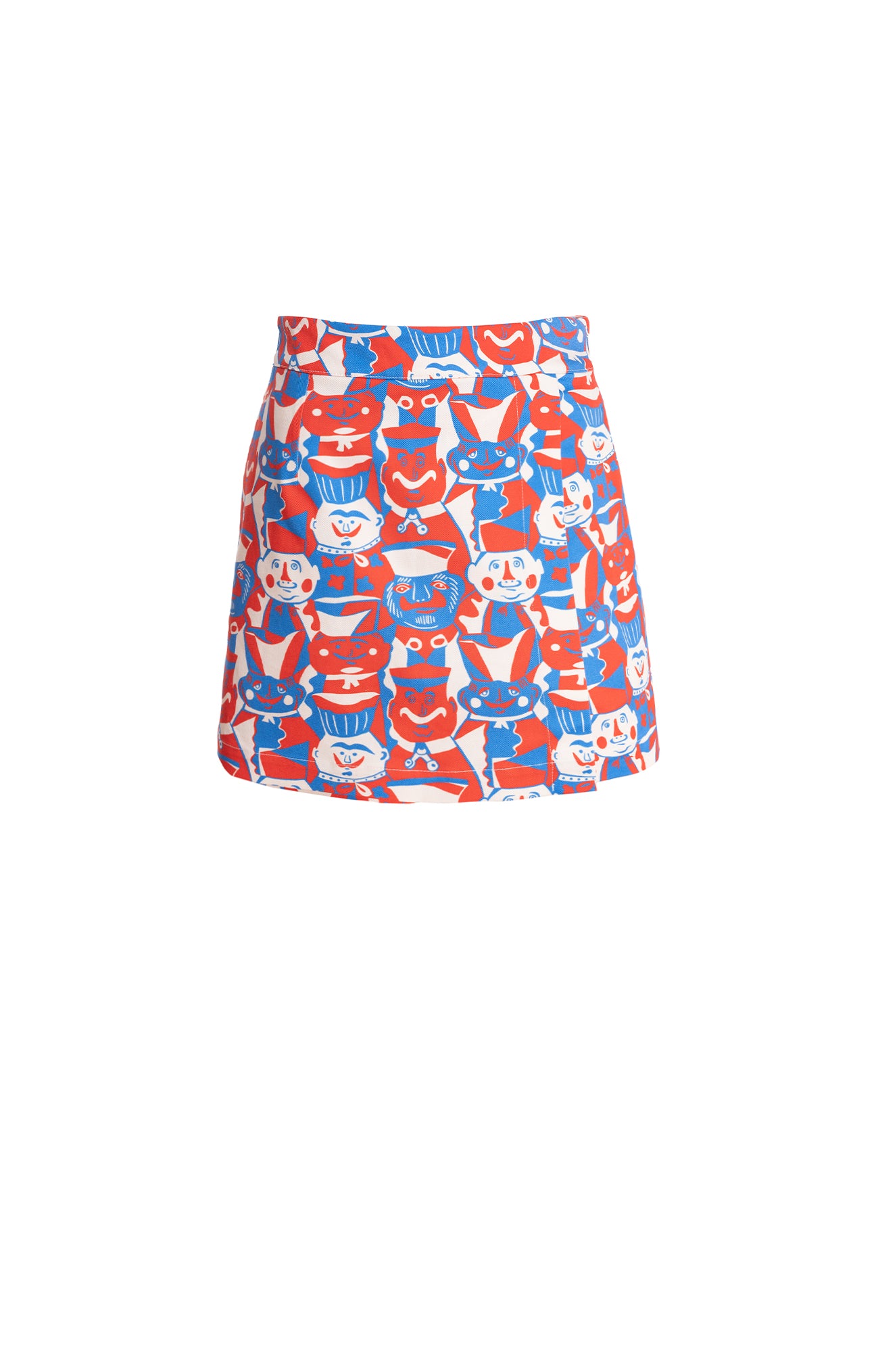 ALFOLD canvas skort 'Miska faces'