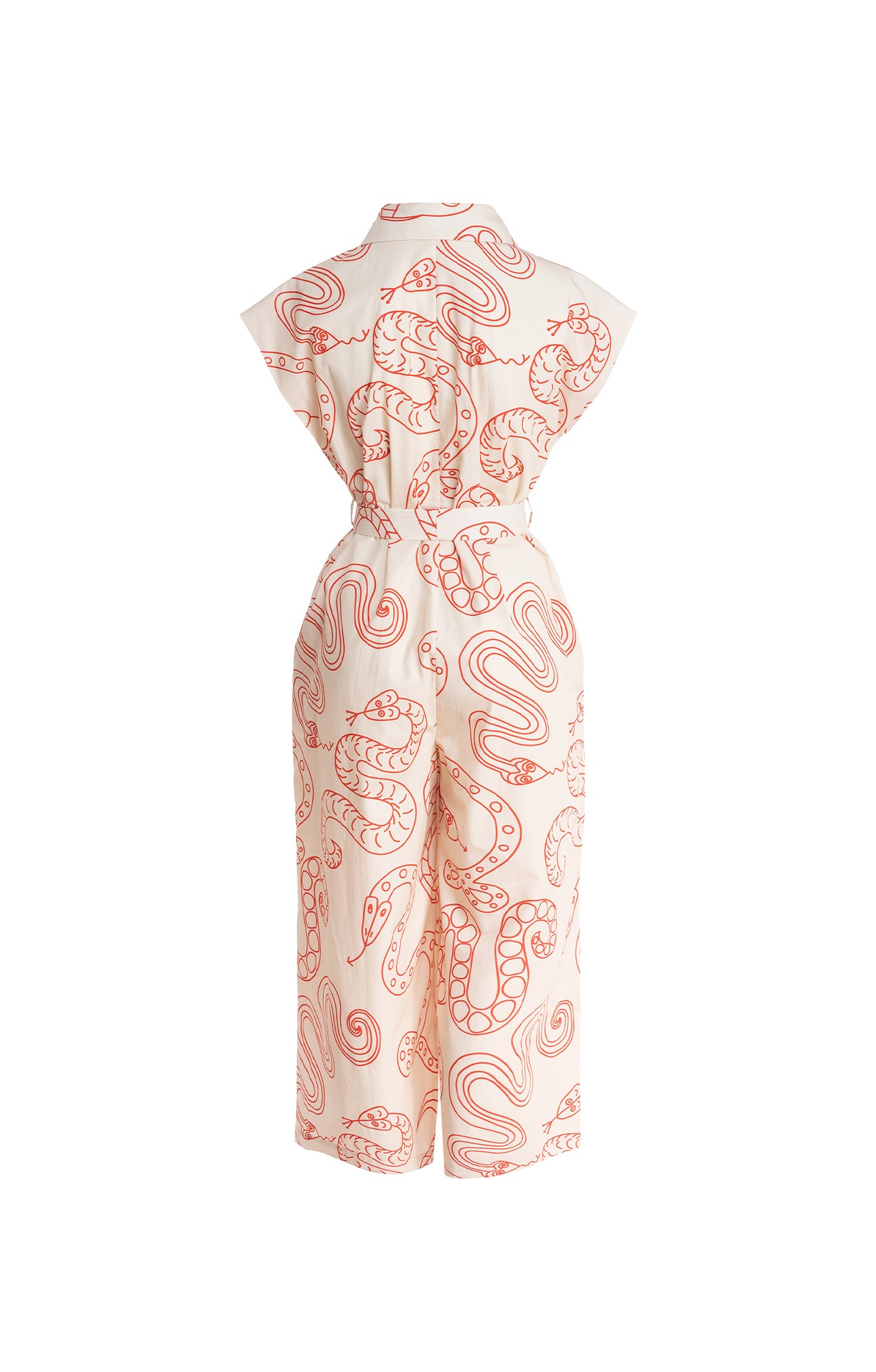 BUTELLA poplin jumpsuit 'Snake'