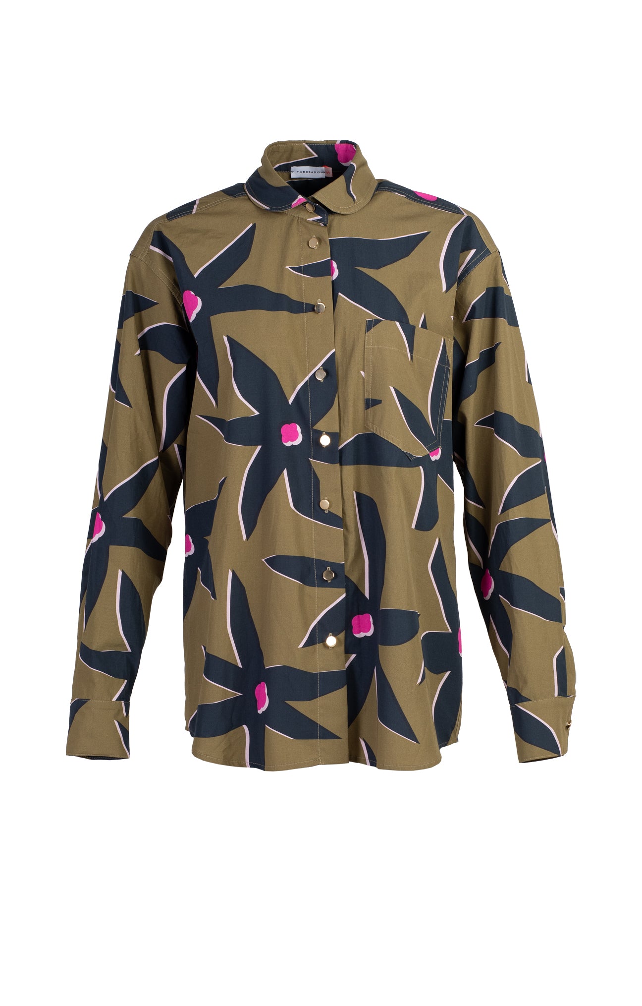 CSILLAG oversized poplin shirt 'starflower pink'