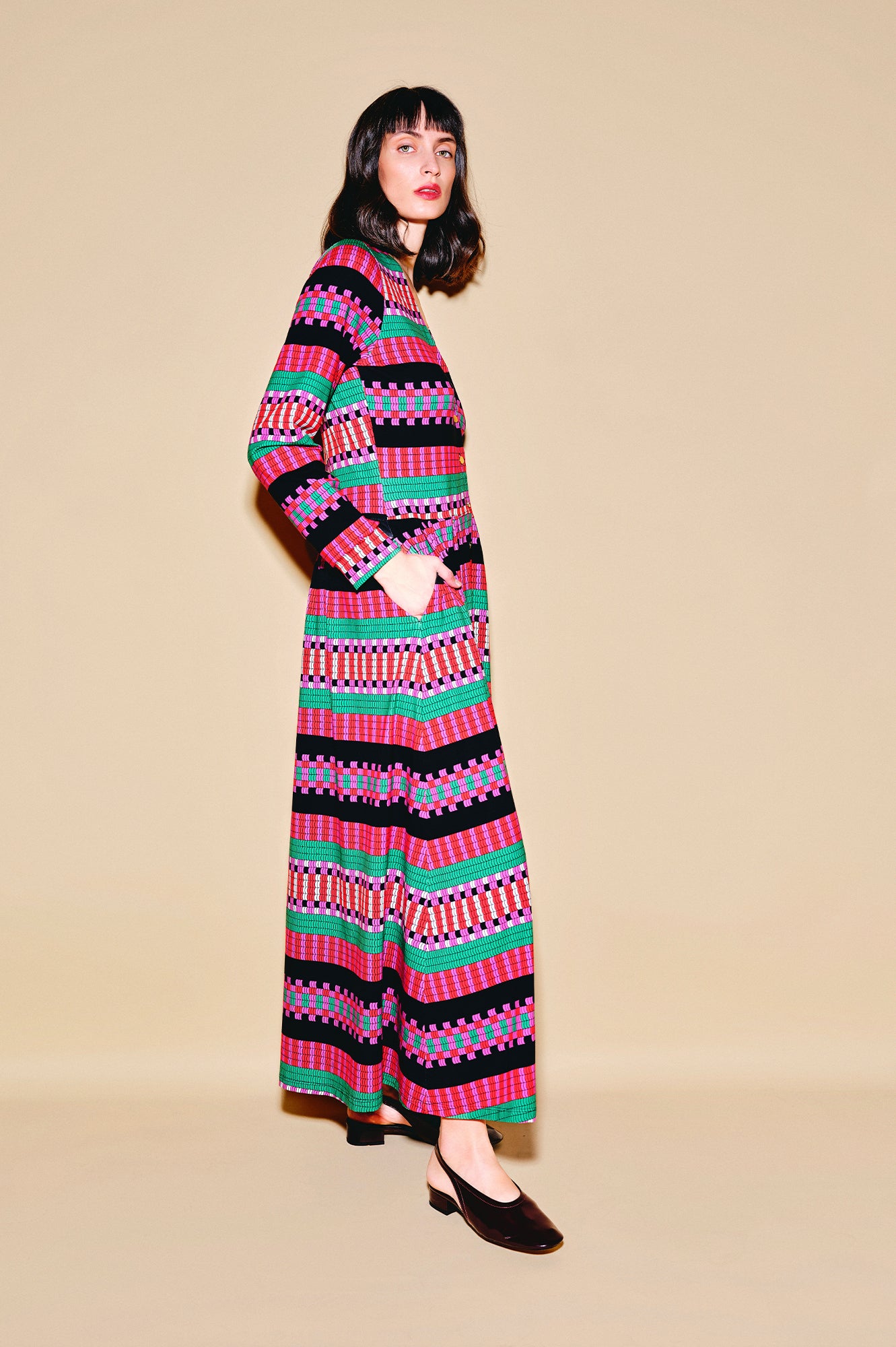 DESZKA jersey cardigan dress 'Demijohn'