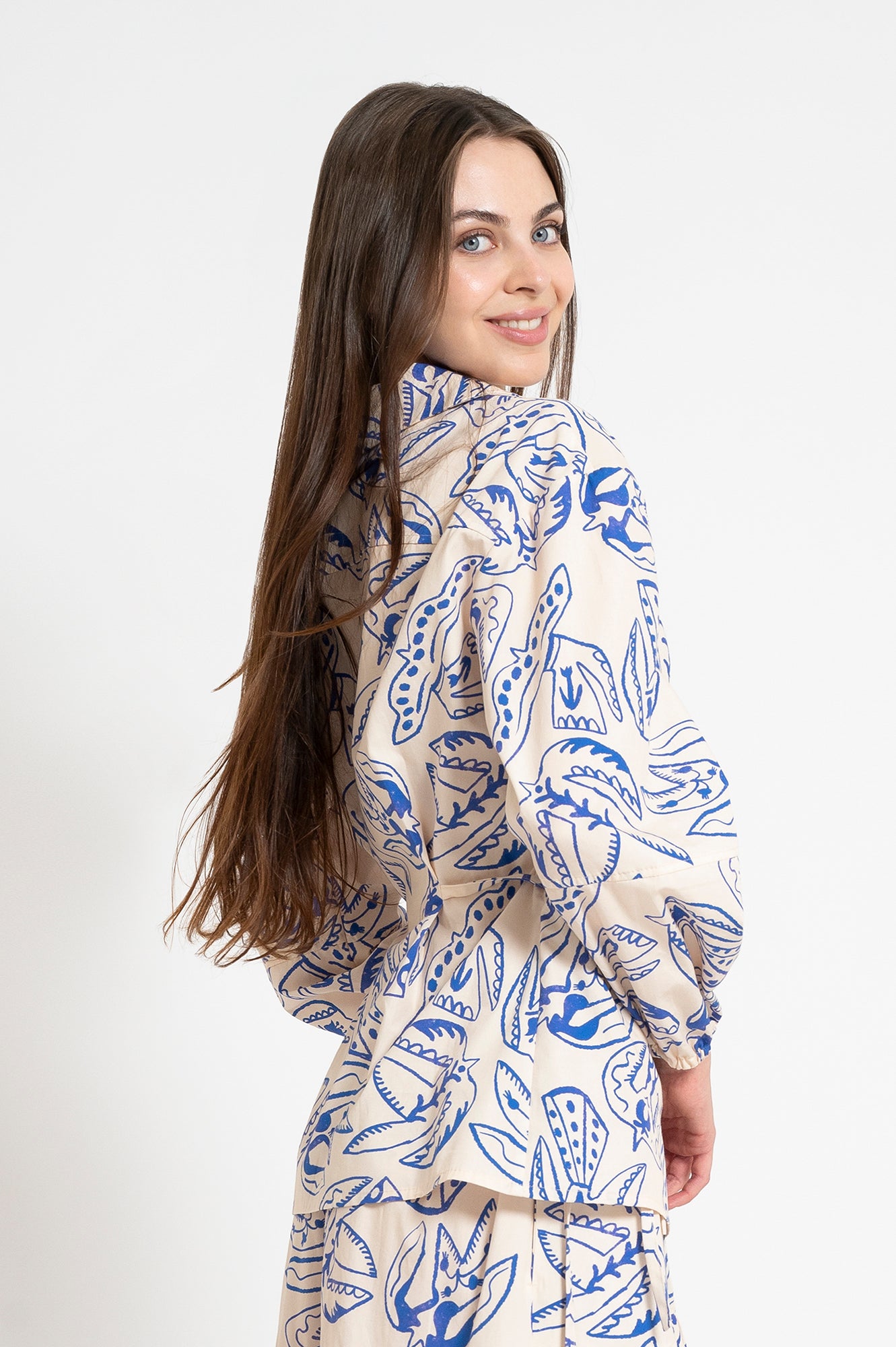 GALAMB wrap shirt 'Folk Bird'
