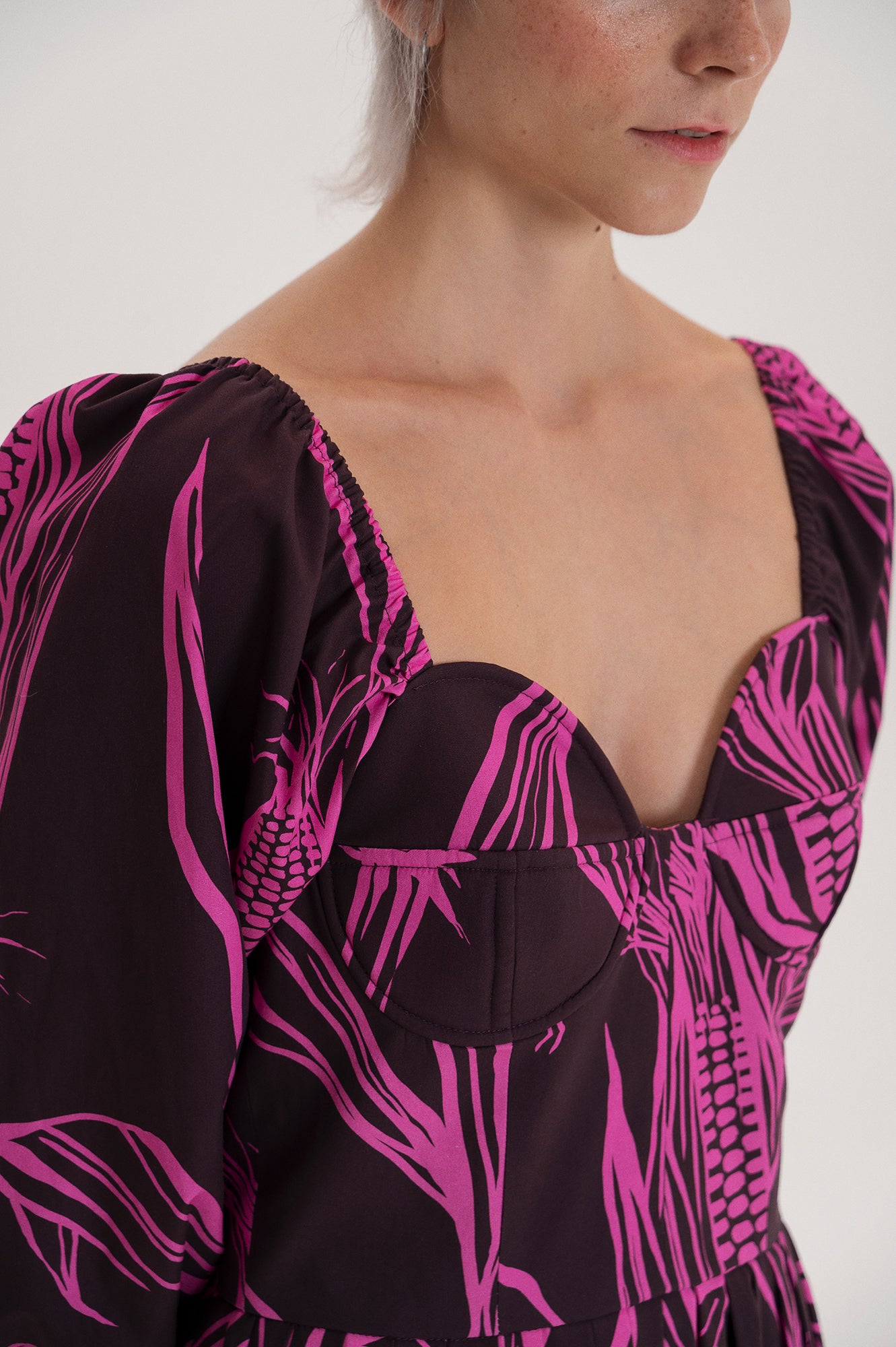 TABDI bustier midi dress 'Corn pink'