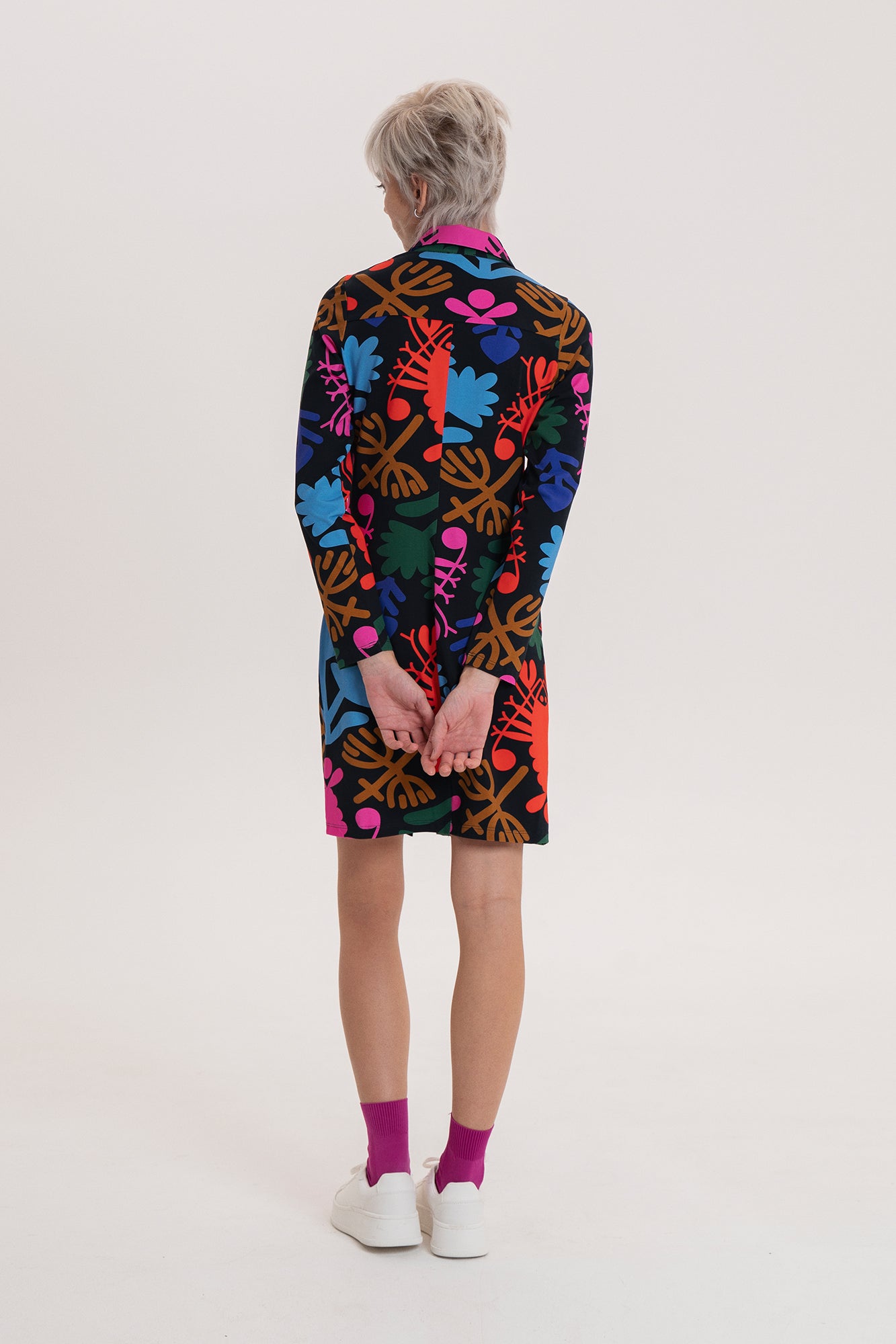 EGYED draped shirt dress 'Lobster'