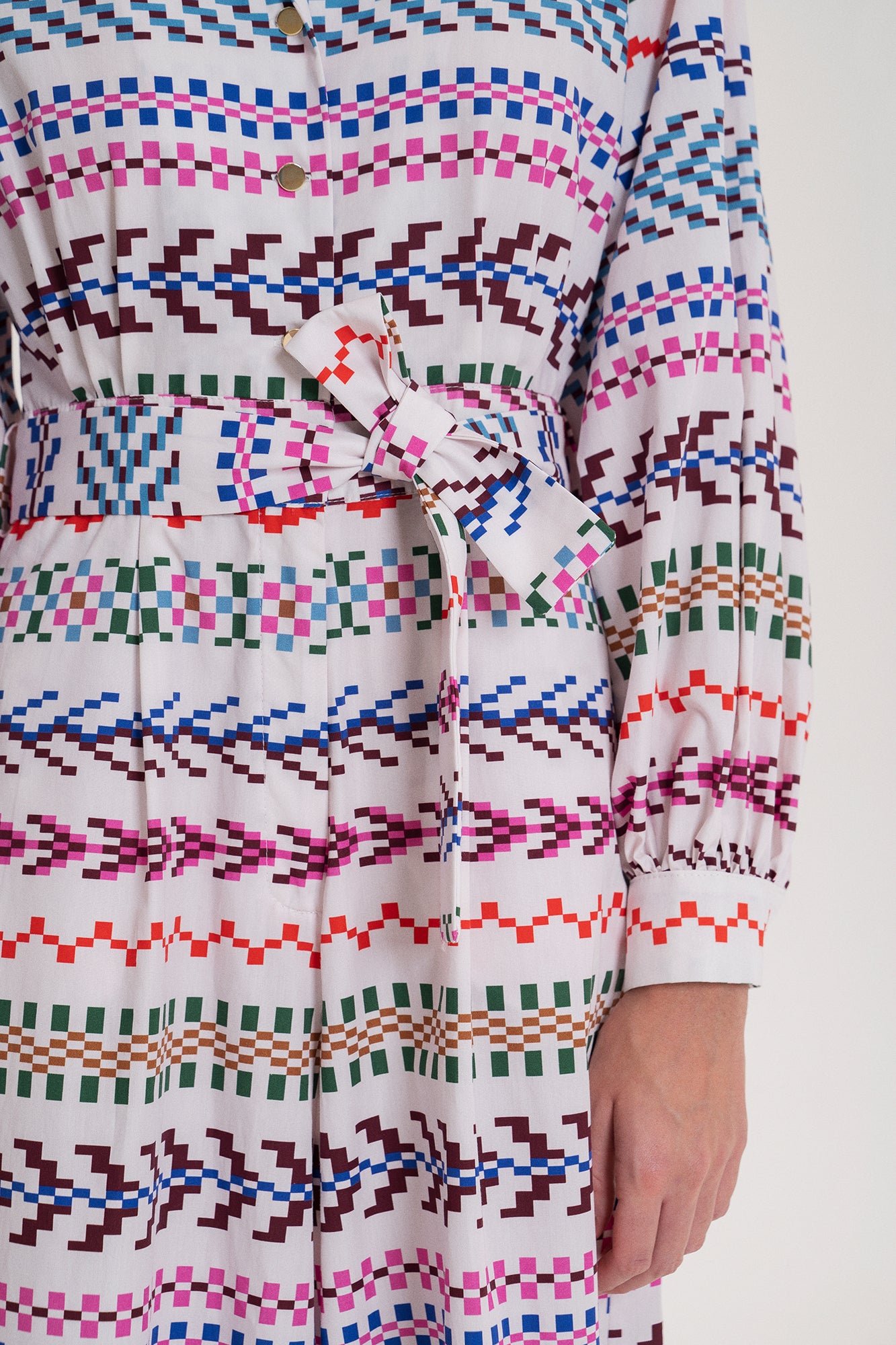 TOLNA poplin jumpsuit 'Pixel white'