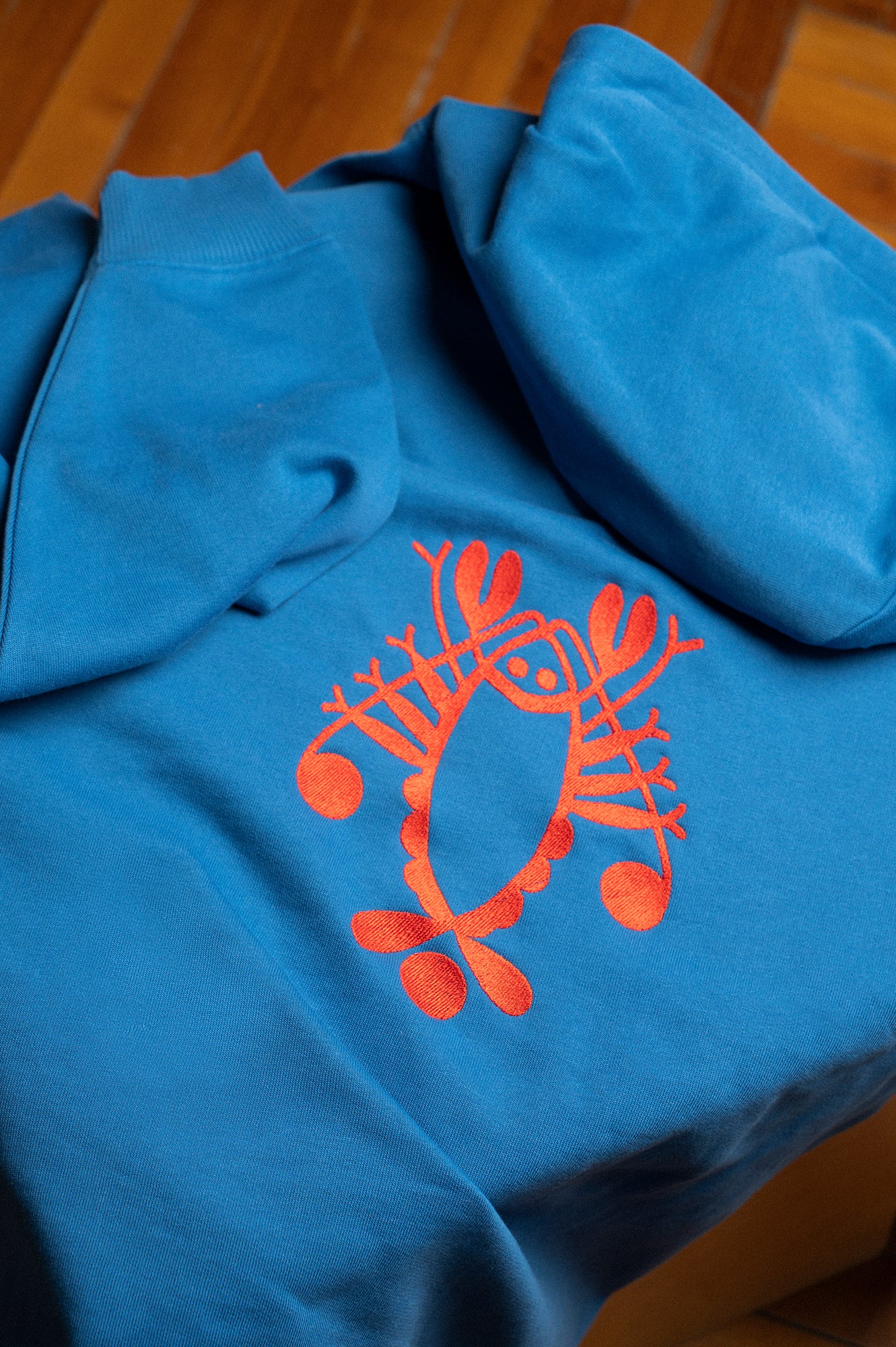 'LOBSTER' men's hoodie sky blue