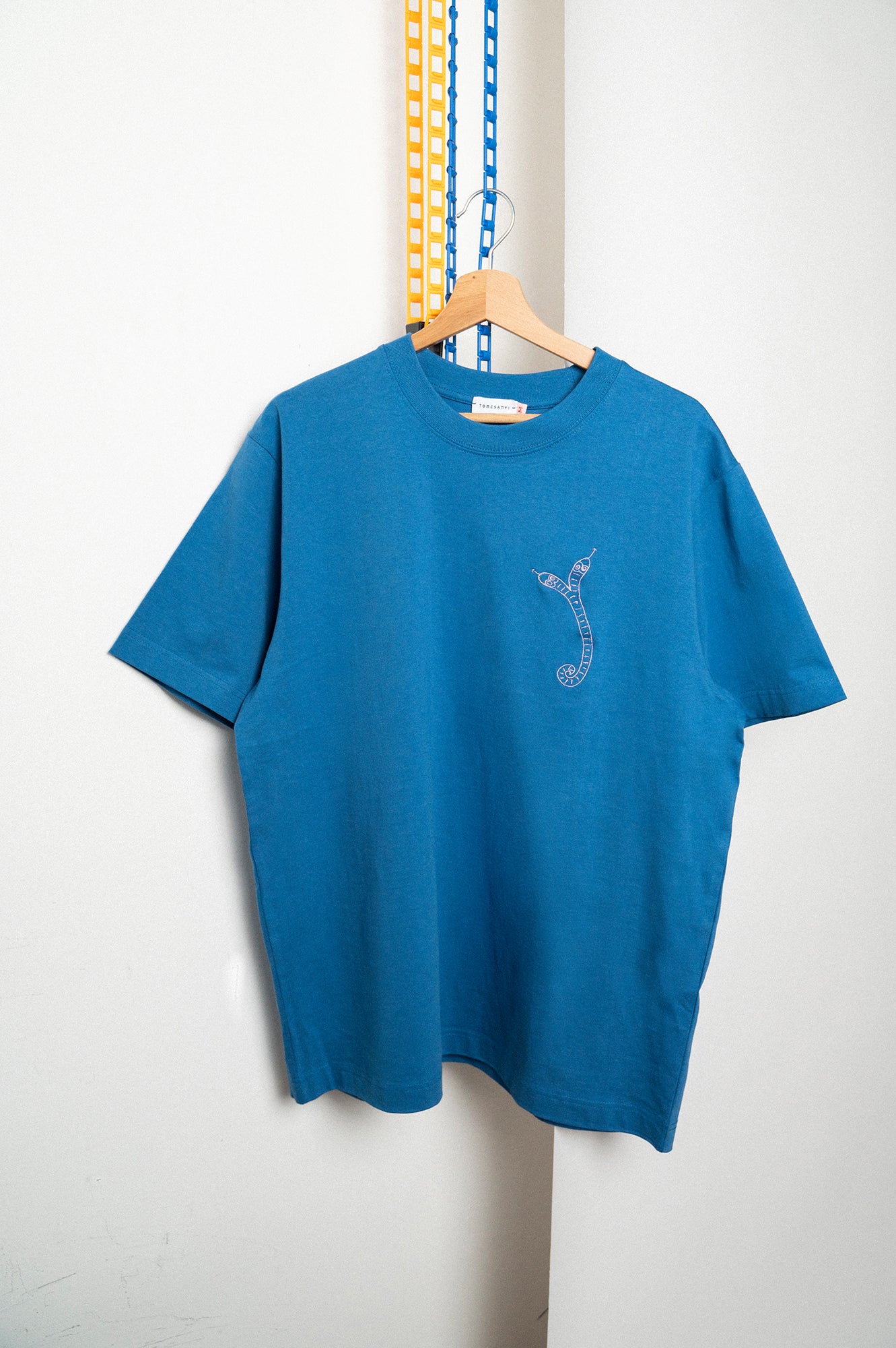 'SNAKE' men's T-shirt sky blue
