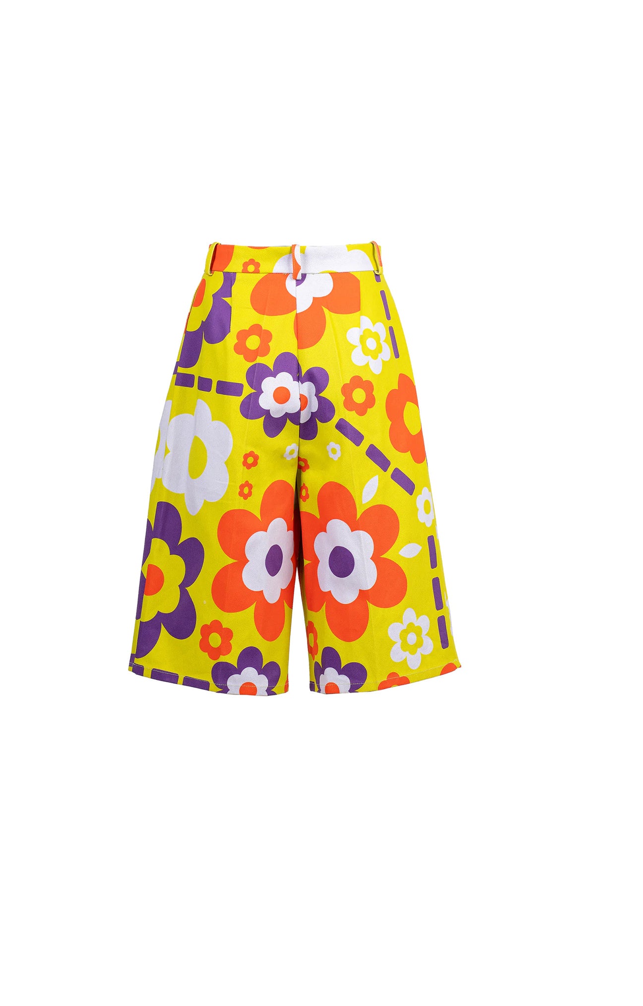 FLEURETTE tailored bermuda shorts 'Space Flowers'