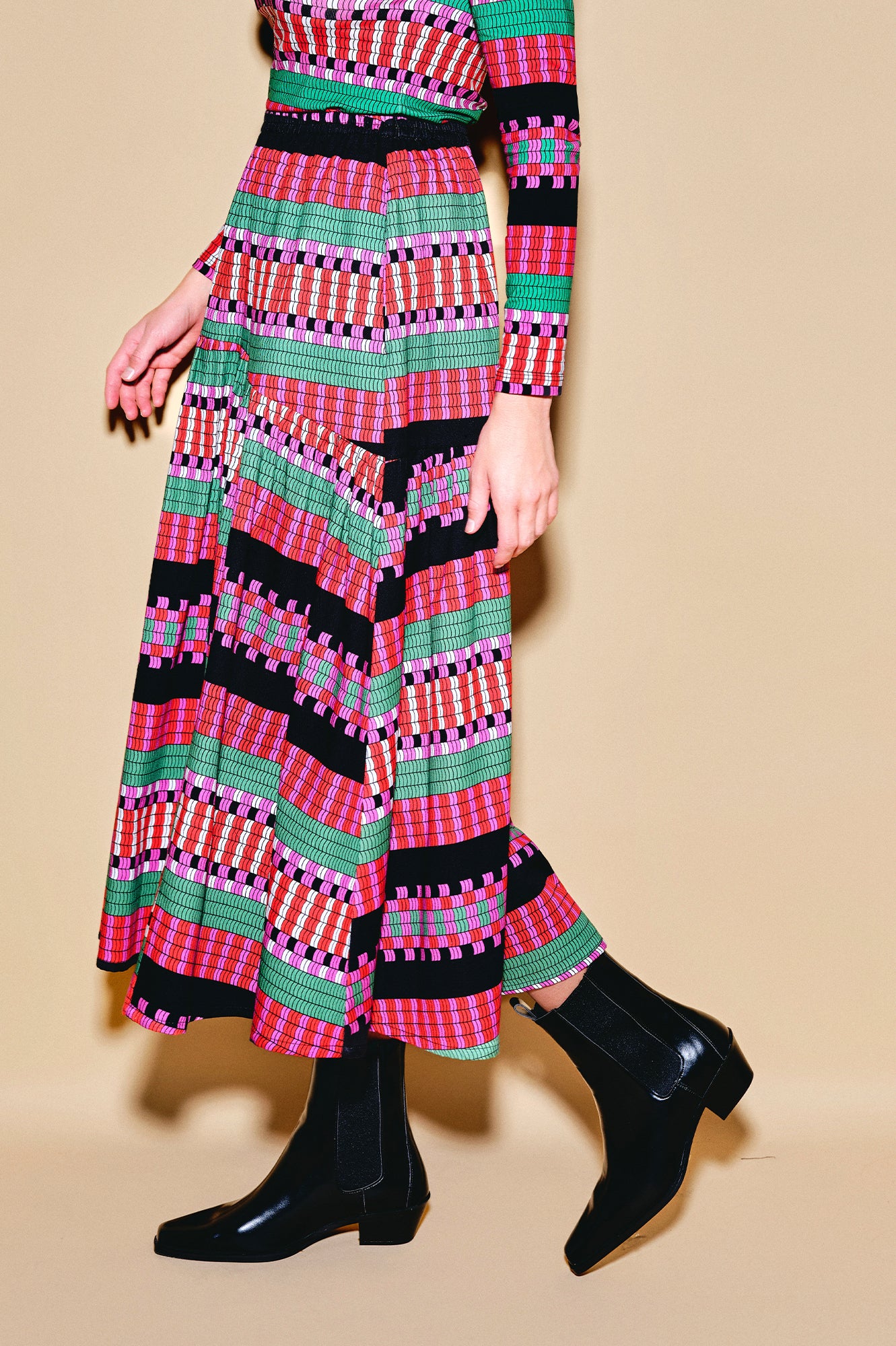 KACOR ruffled maxi skirt 'Demijohn'