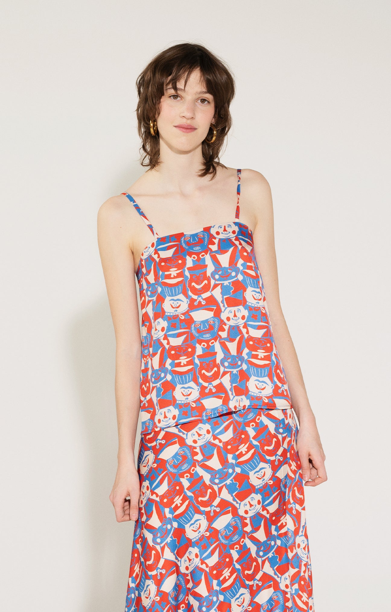 KORSO cami top 'Miska Faces'
