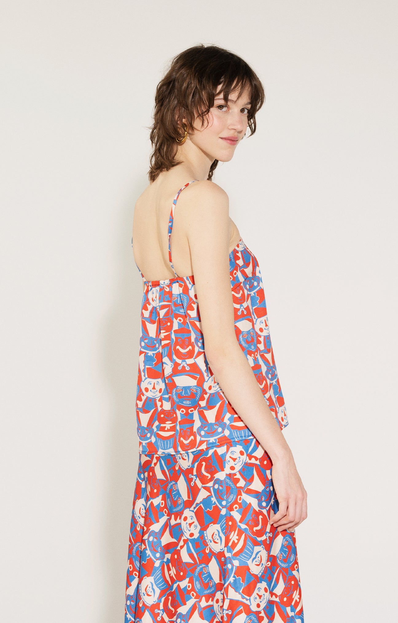 KORSO cami top 'Miska Faces'