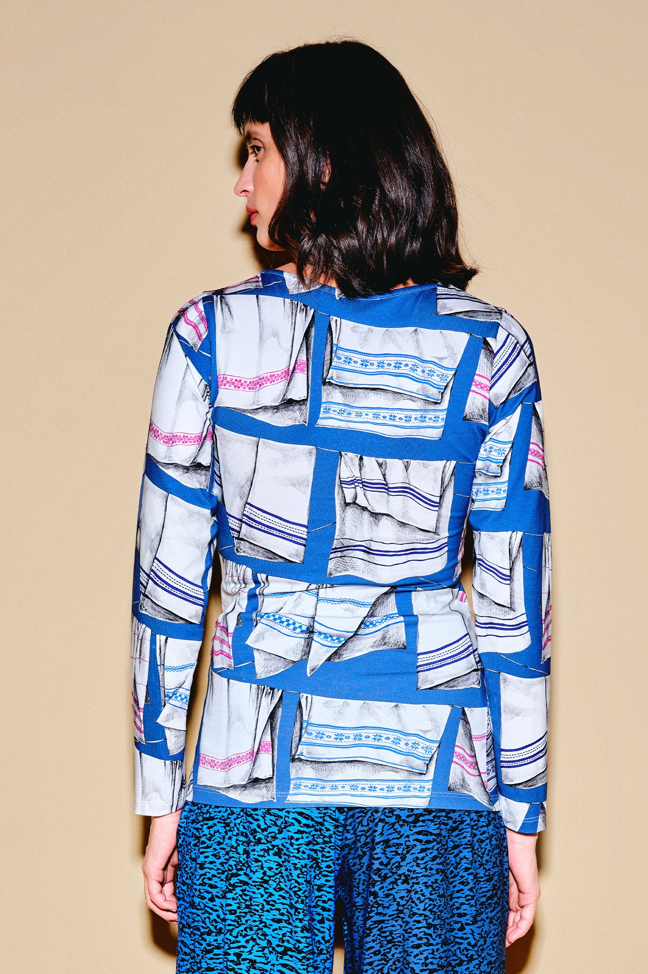 MIHOK long sleeve top 'Kitchen Towel'