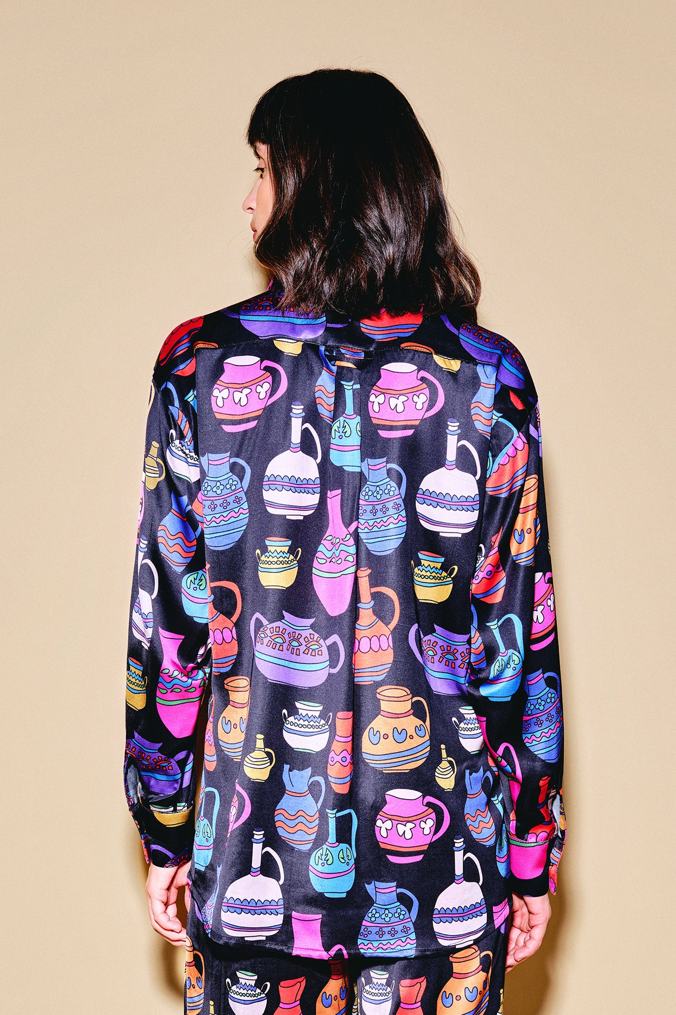 MORPHINI oversized shirt 'Vases'