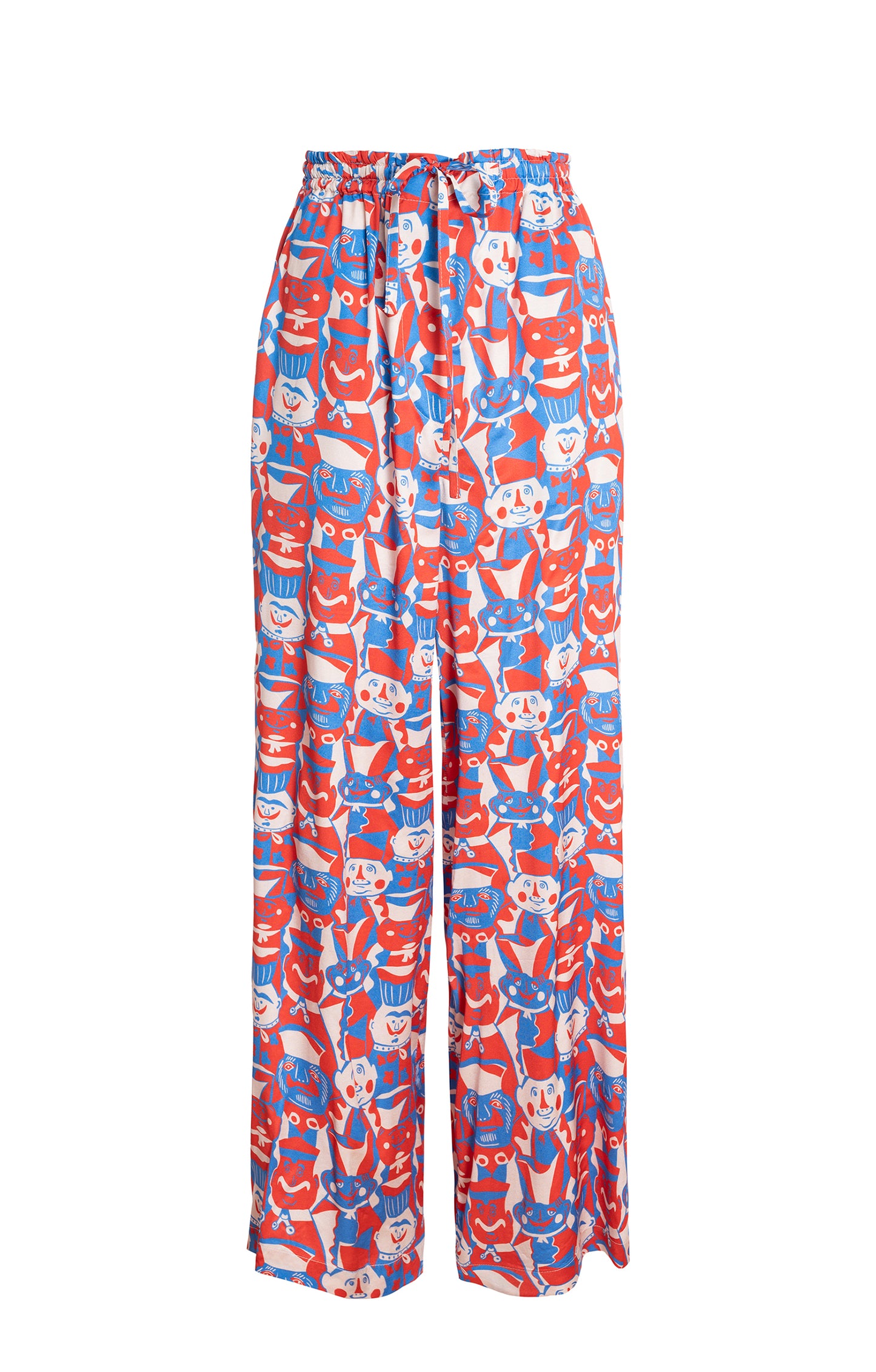 PRADO palazzo trousers 'Miska Faces'