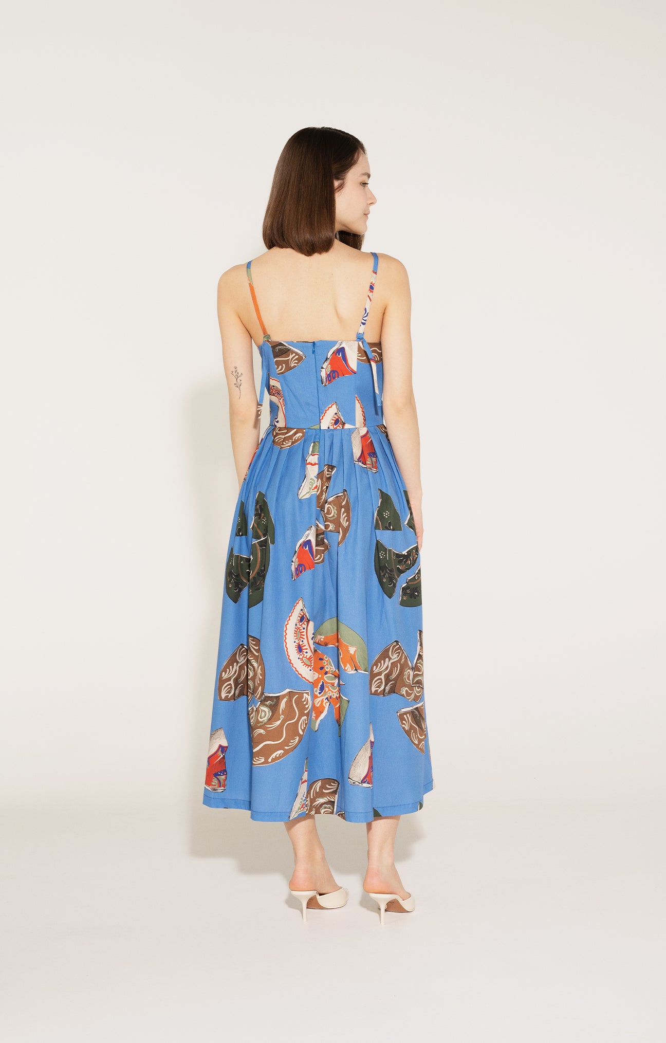 RAJCZY bustier midi dress 'Plates'