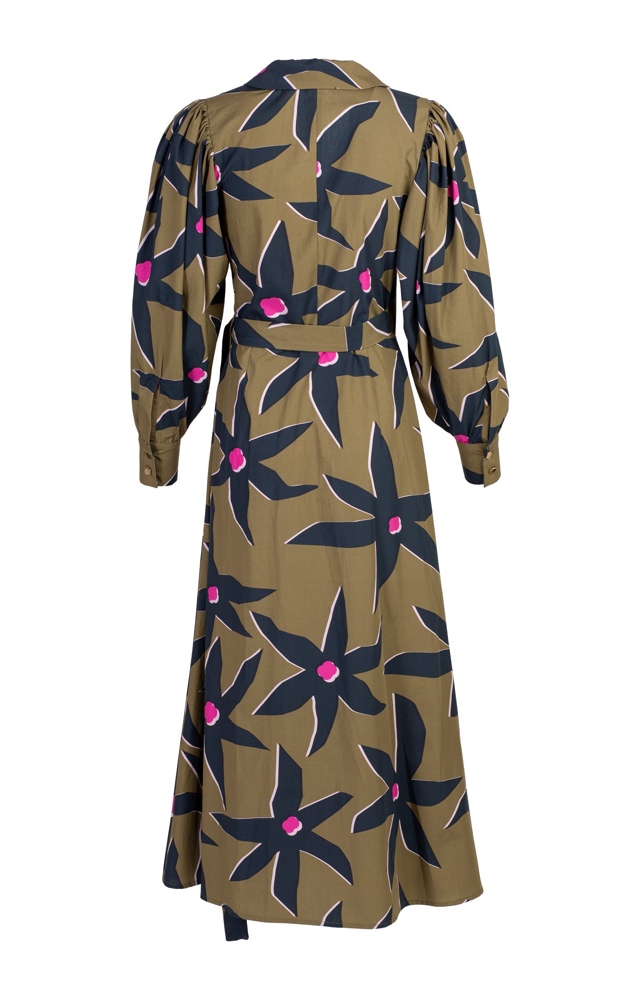 ROZSA poplin wrap dress 'starflower pink'