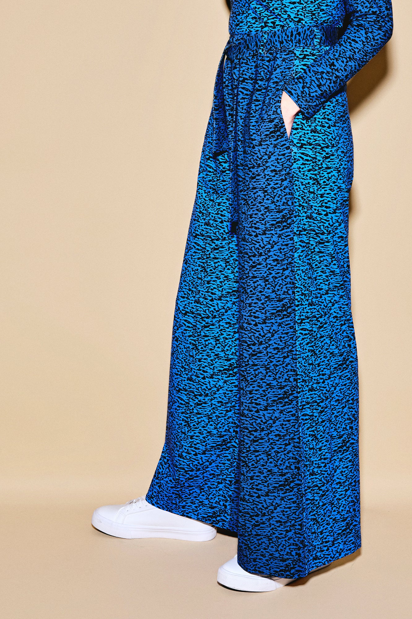 RUDAS jersey trousers ‘Enamel Blue'