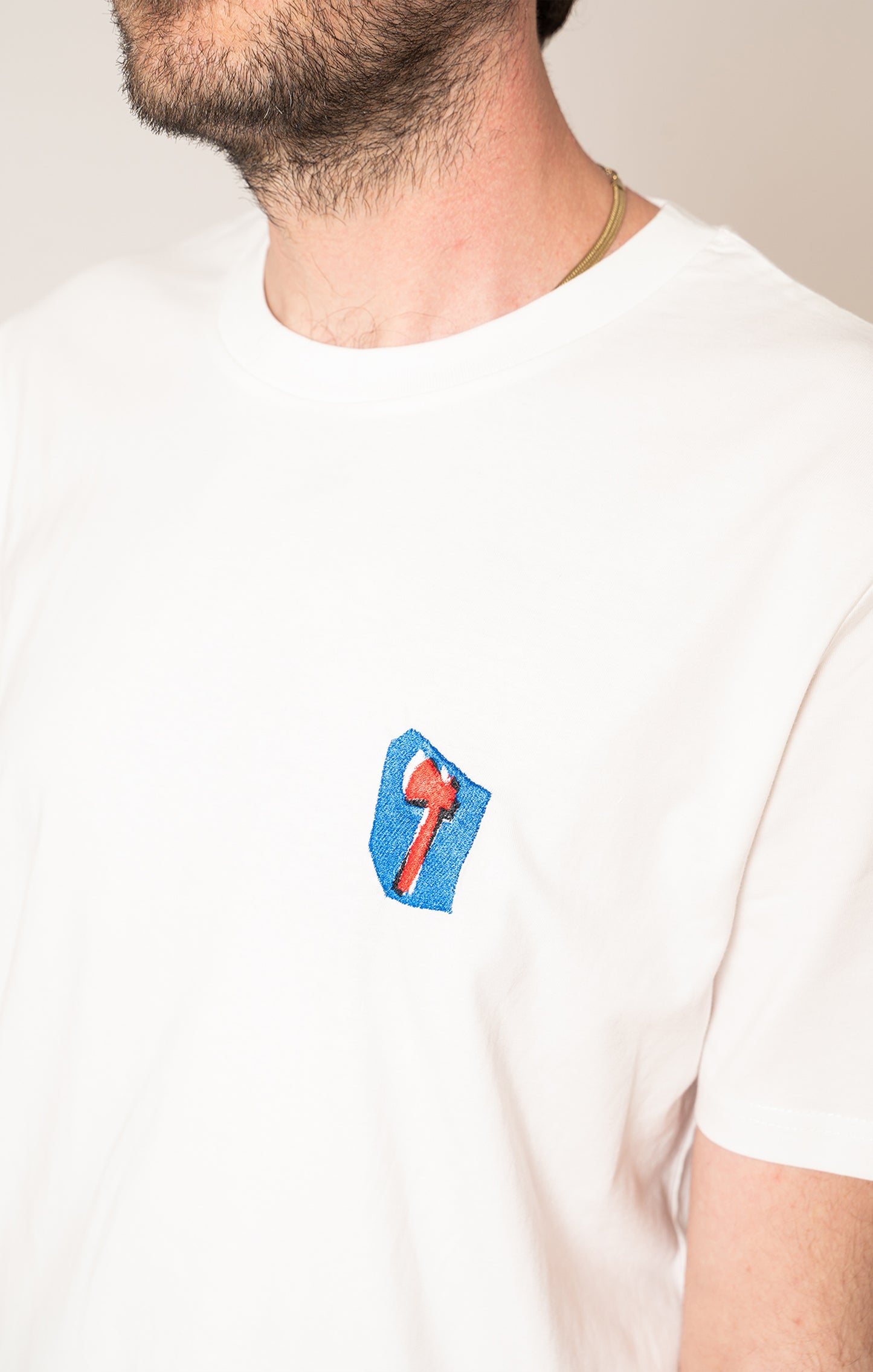 'AXE' men's T-shirt white
