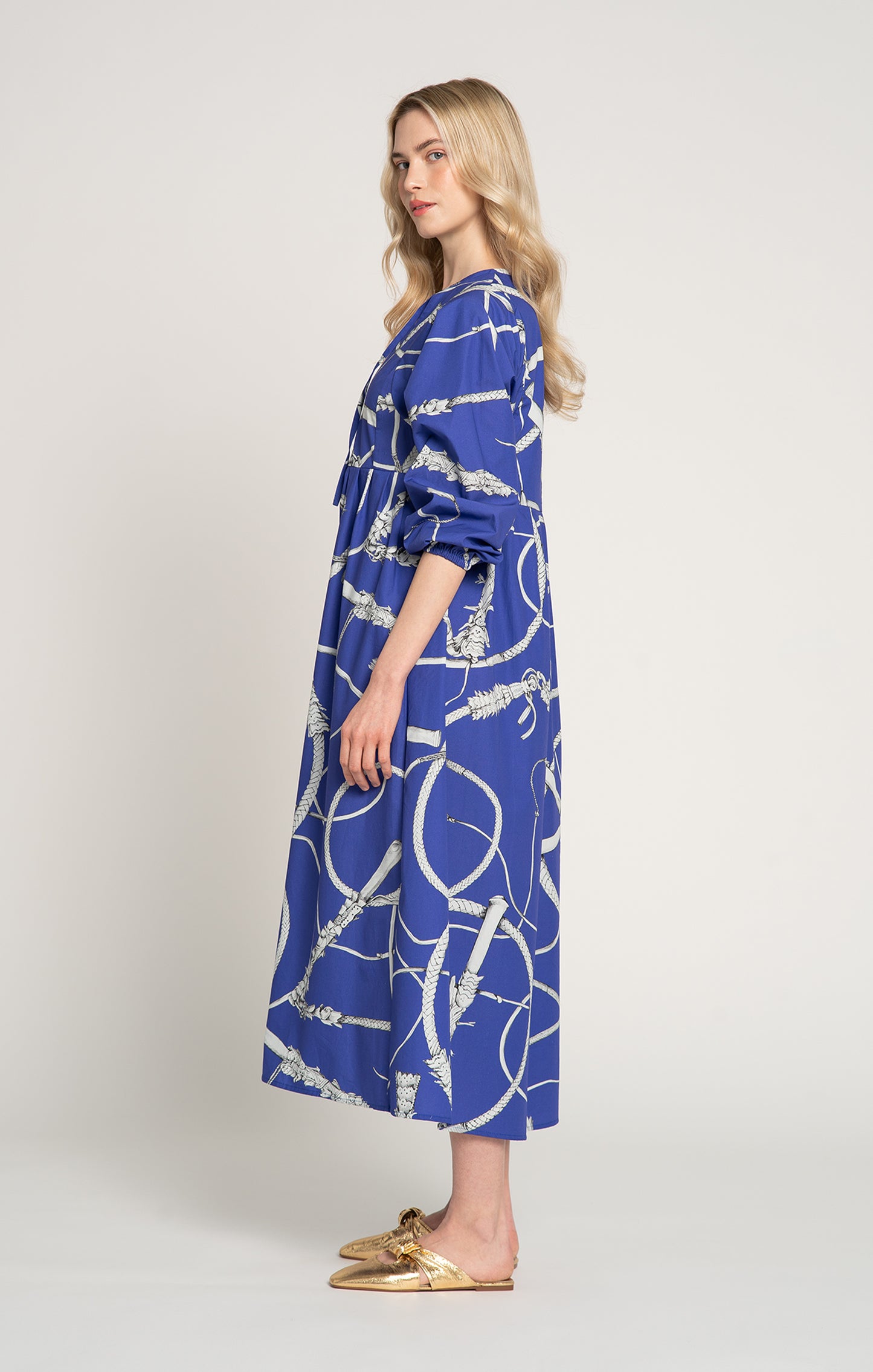 FUTRINKA rustic maxi dress 'Whip Blue'