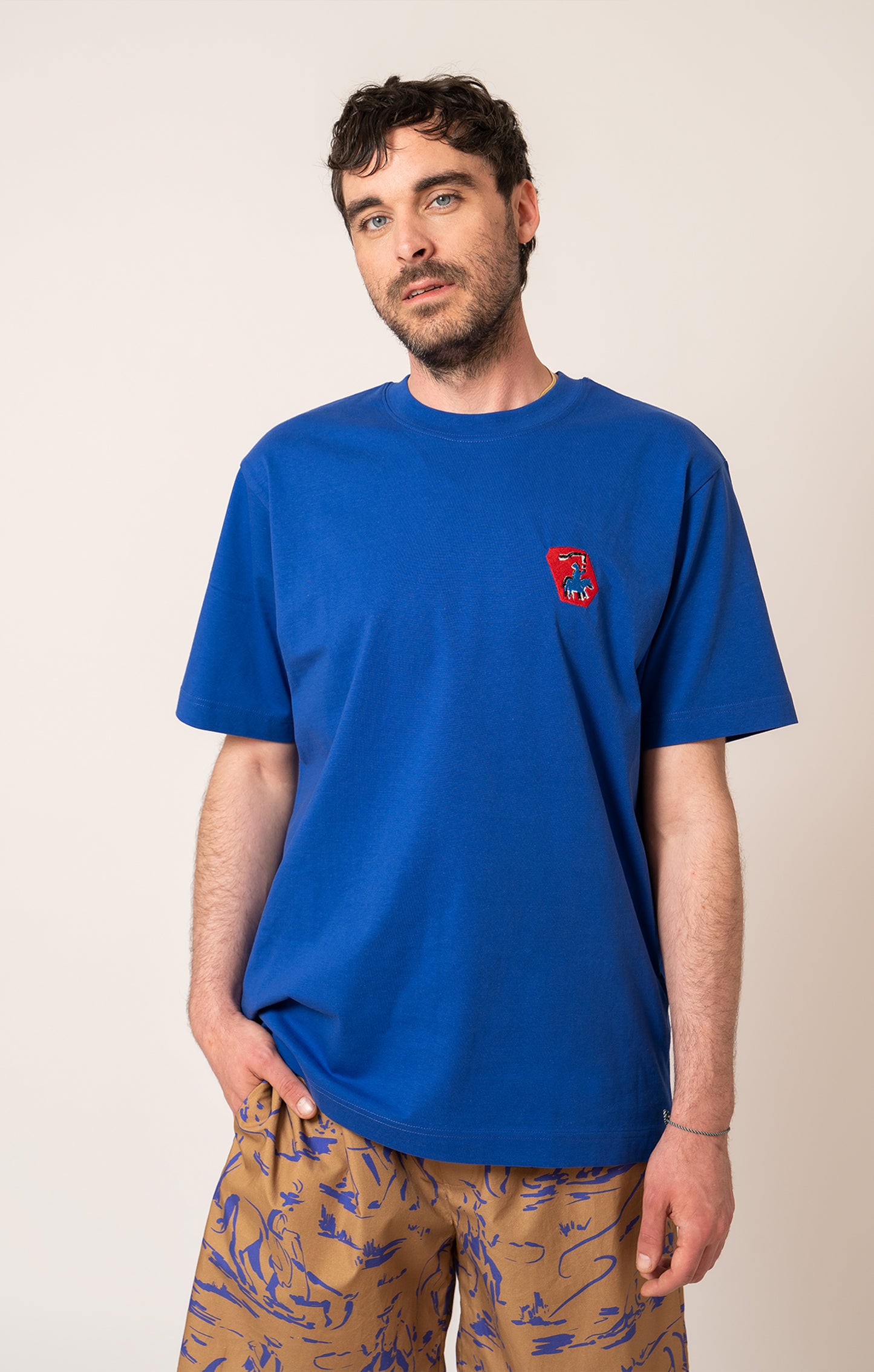 'HORSEMAN' men's T-shirt blue