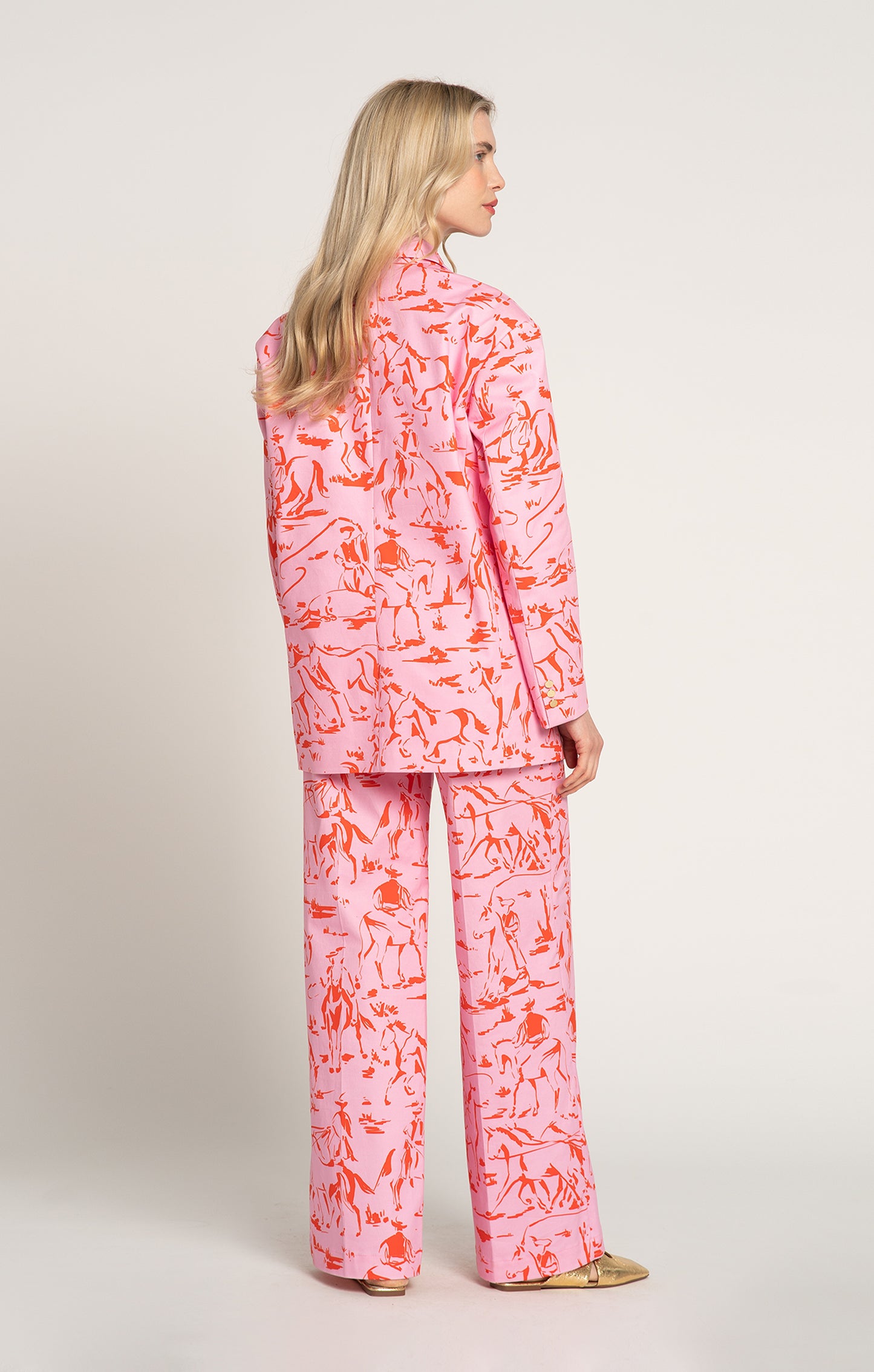 PINGAL oversized blazer 'Horsemen Pink'
