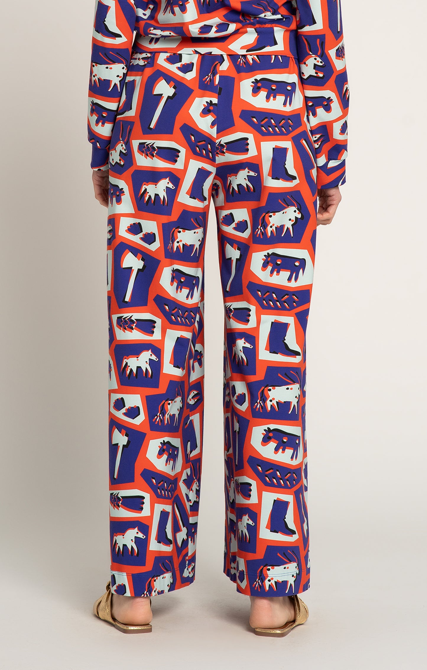 RUDAS jersey trousers ‘Totem Red'