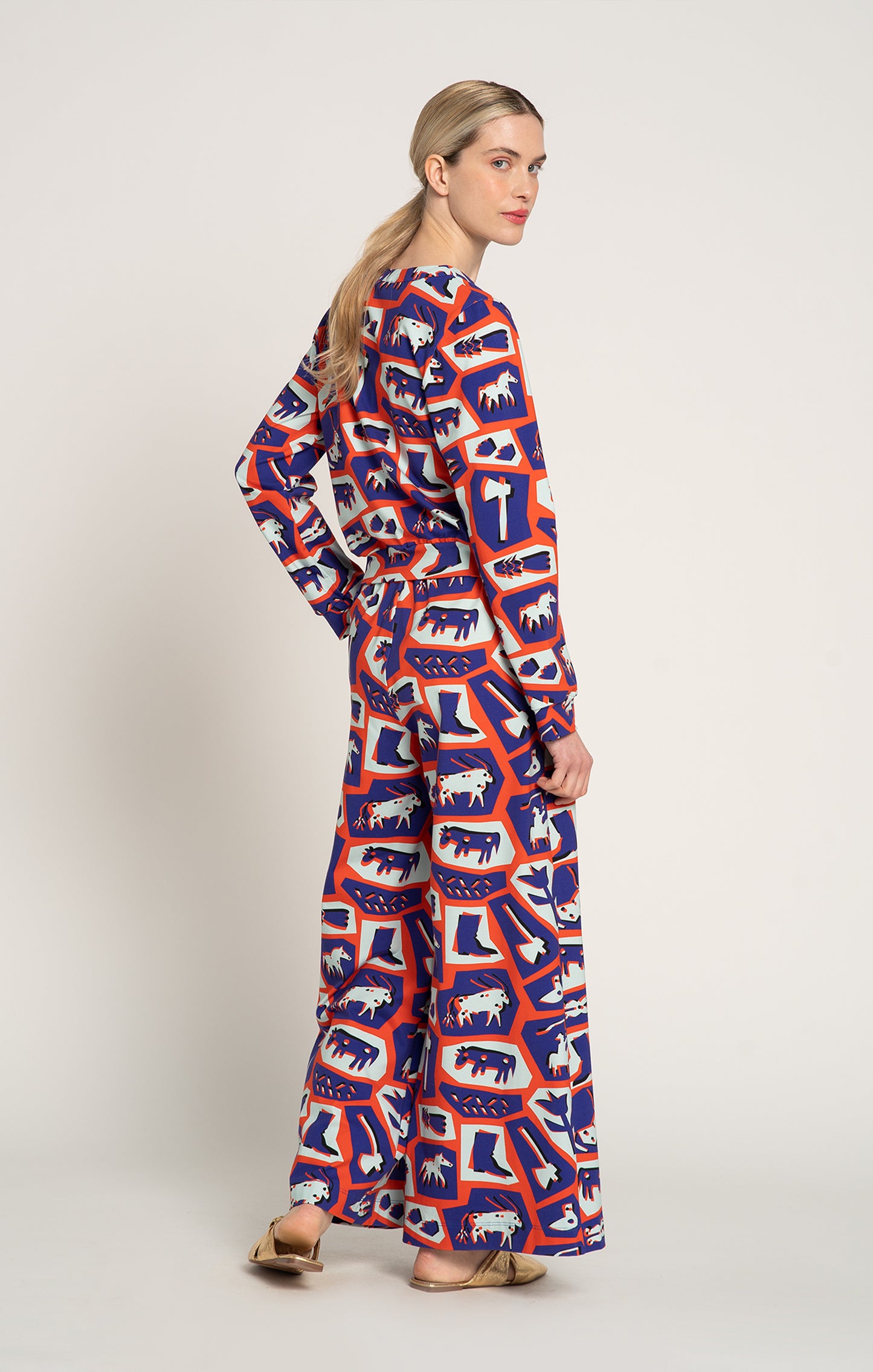 RUDAS jersey trousers ‘Totem Red'