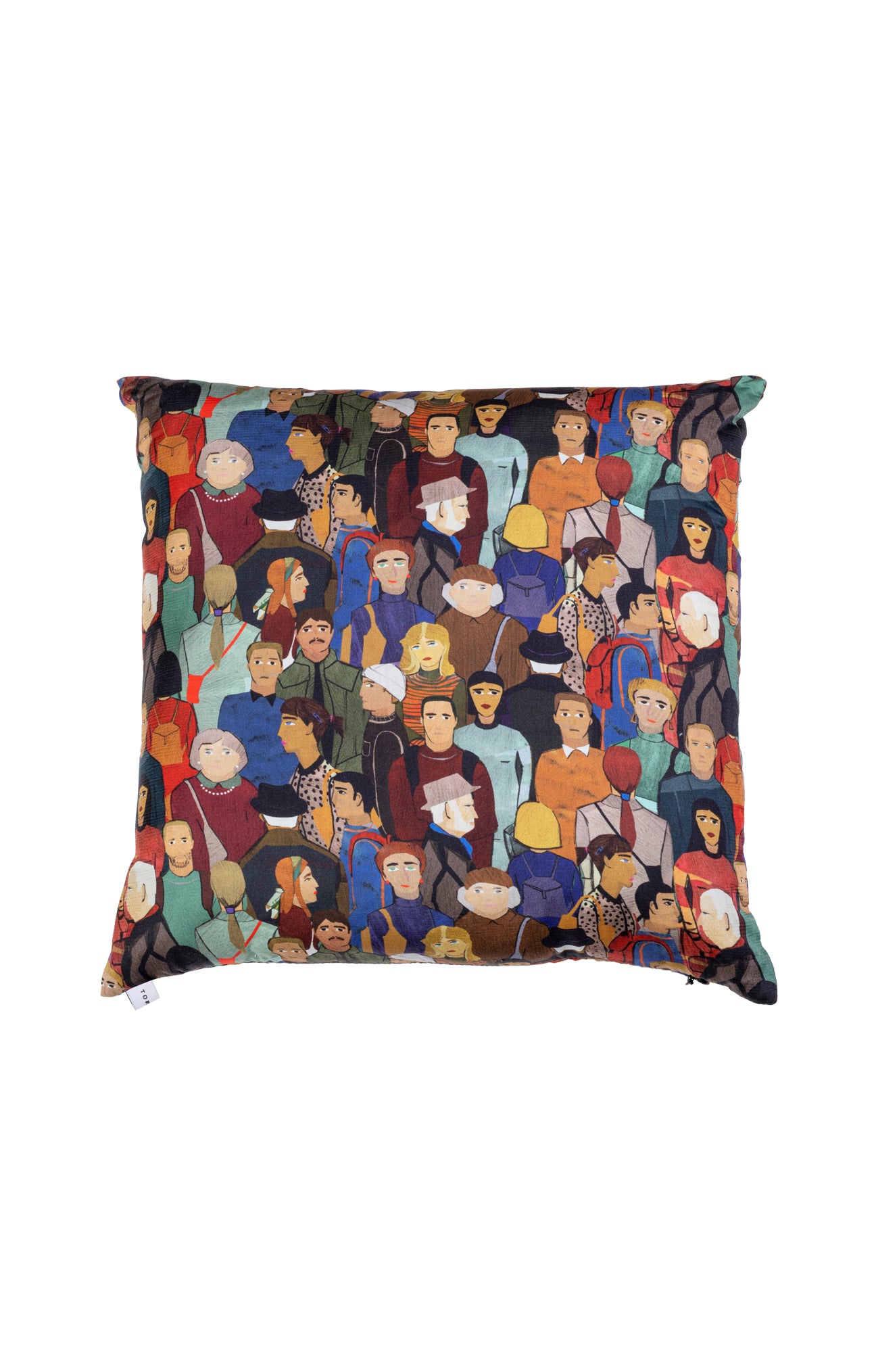 Decorative cushion 'face' print