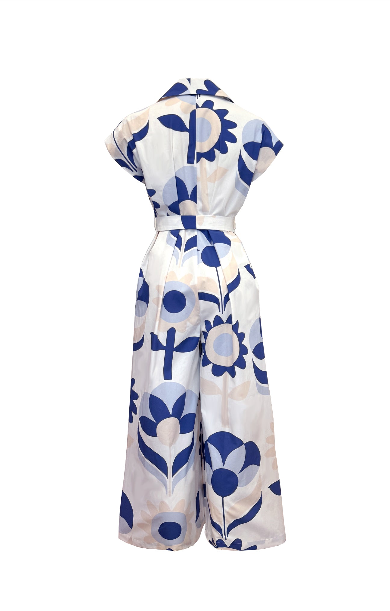 BUTELLA poplin jumpsuit 'Vintage Flowers'