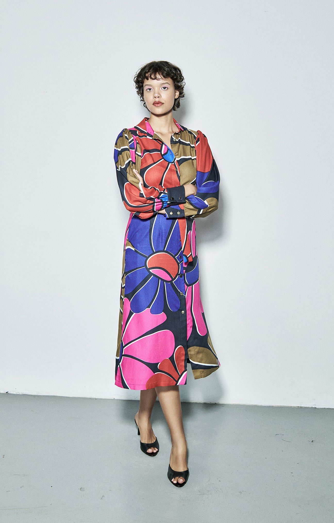 BUZA mid-length shirtdress 'daisy'