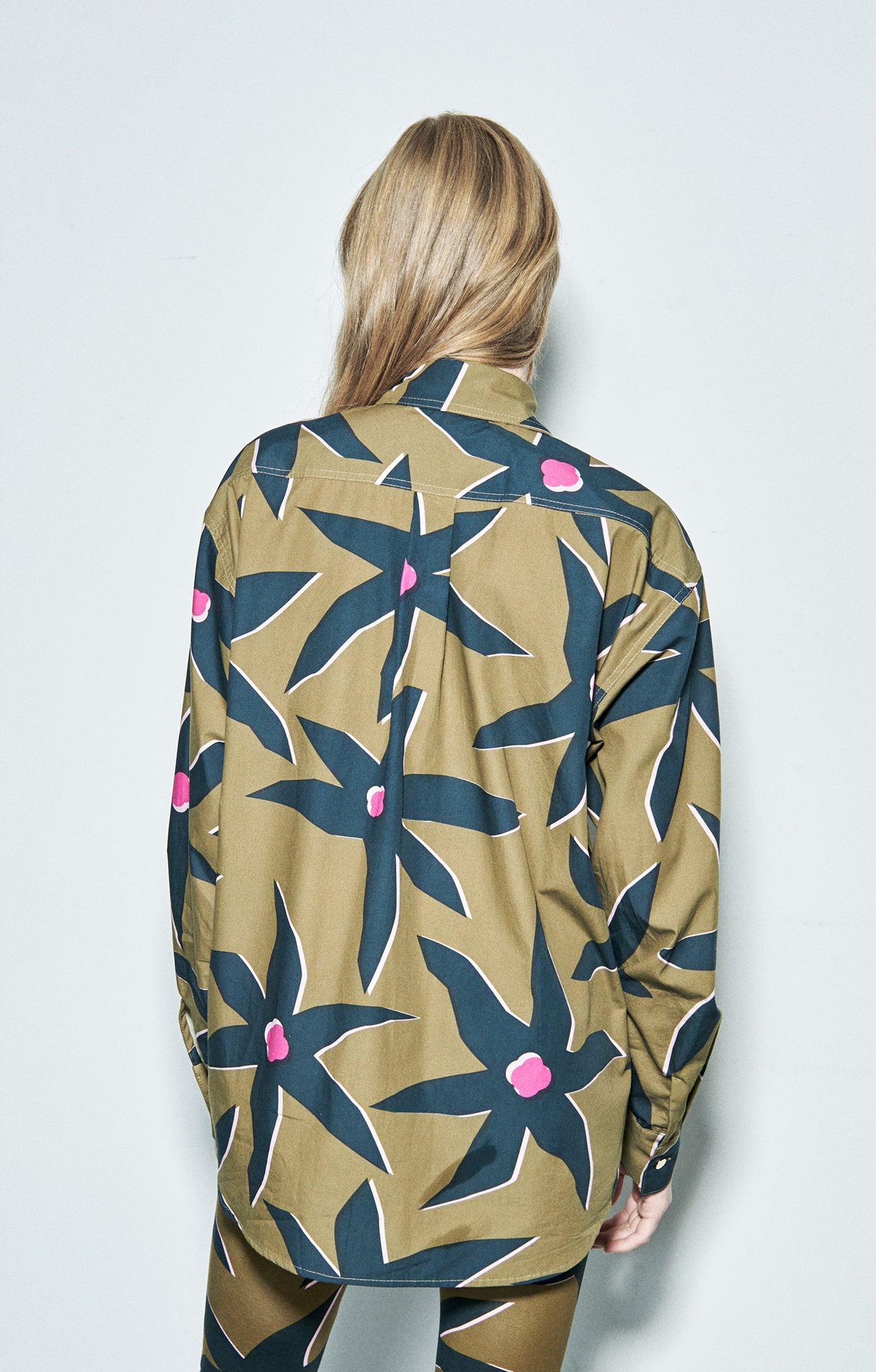 CSILLAG oversized poplin shirt 'starflower pink'