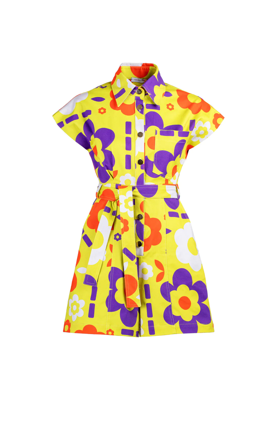 DAPHNE playsuit 'space flowers'