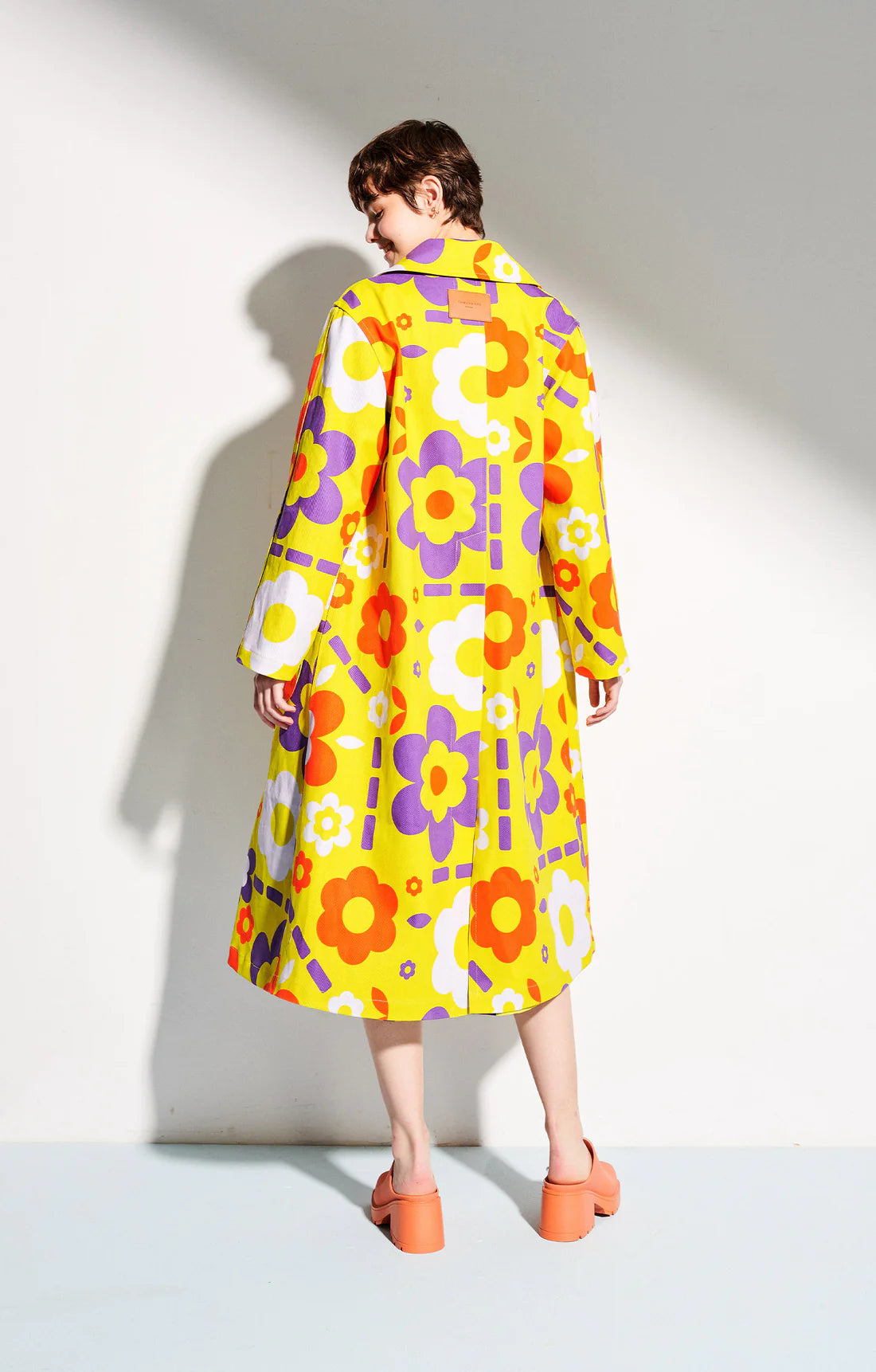 KLARA trench coat 'space flowers'