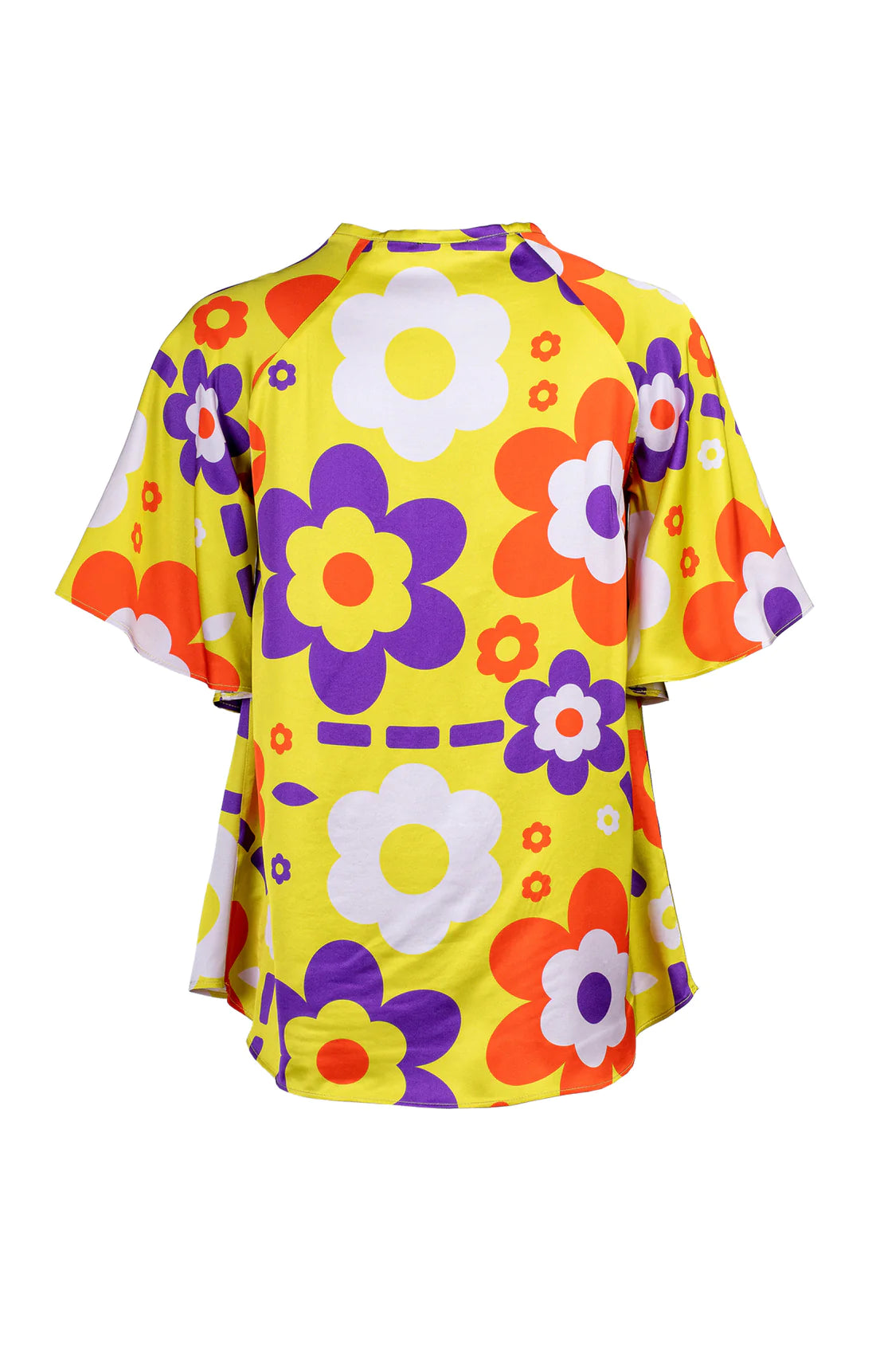 LALA draped sleeve blouse 'space flowers'