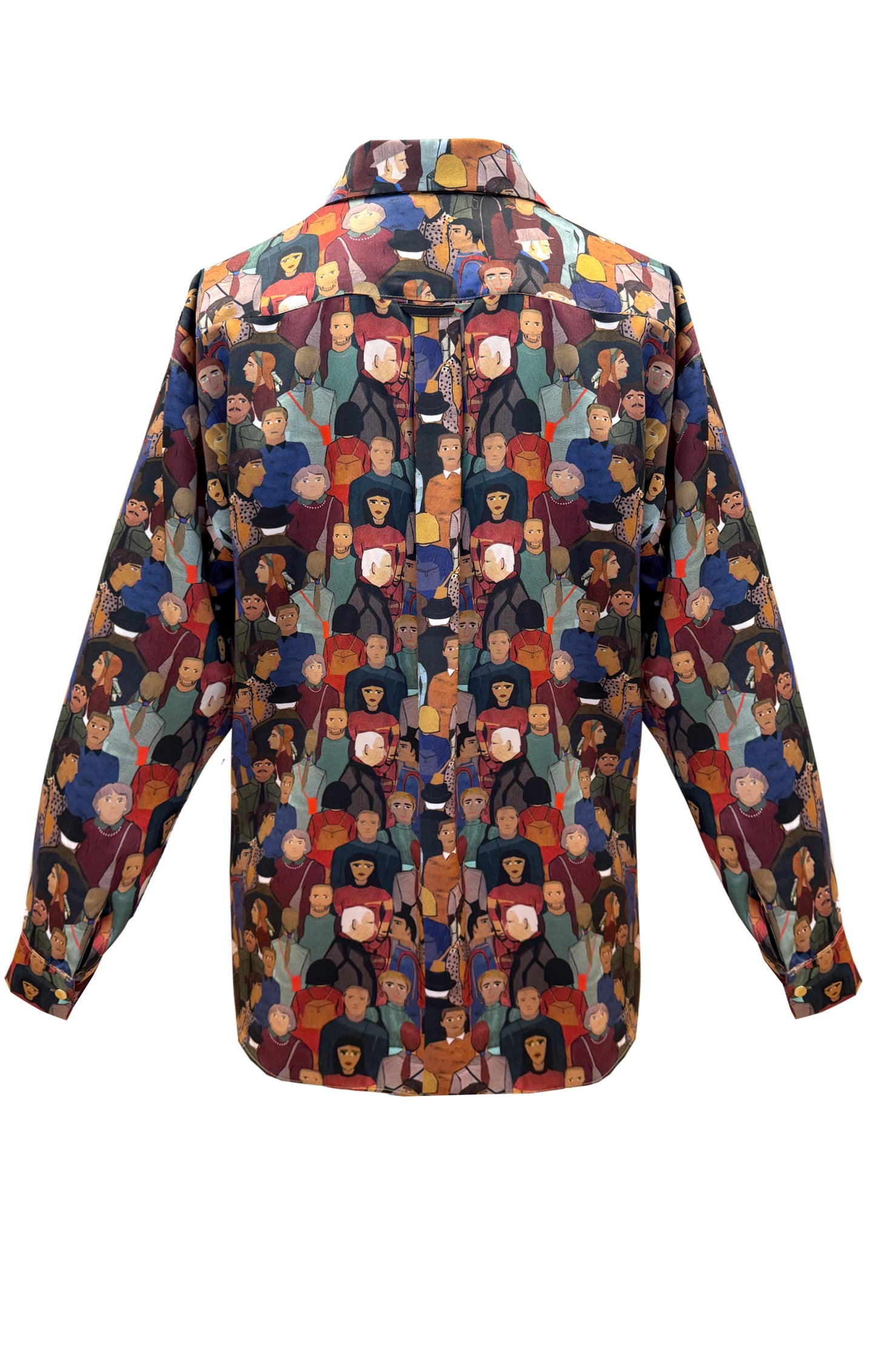 MORPHINI oversized shirt 'Faces'