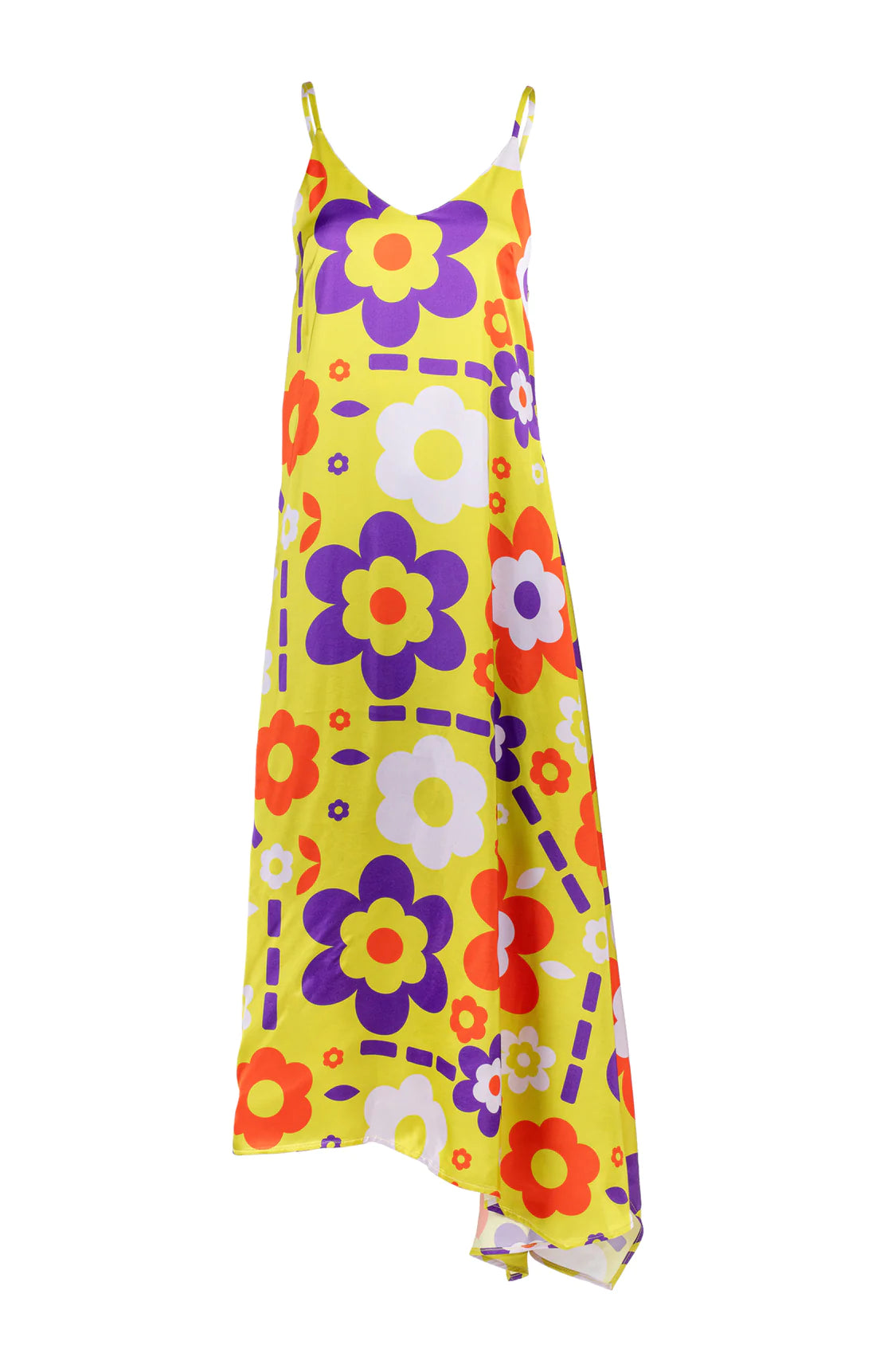 NYX asymmetric cami dress 'space flowers'