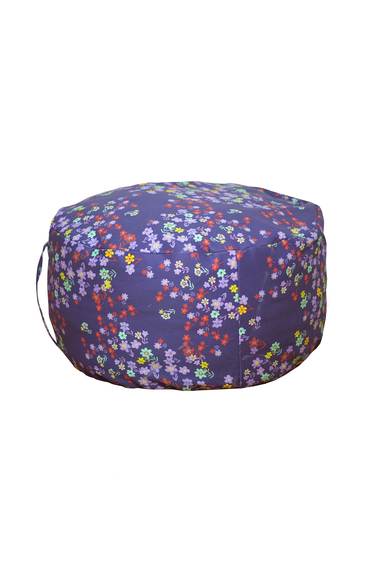 Round pouf 'meadow' print