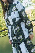 CSUTAK oversized poplin shirt 'Tiles'