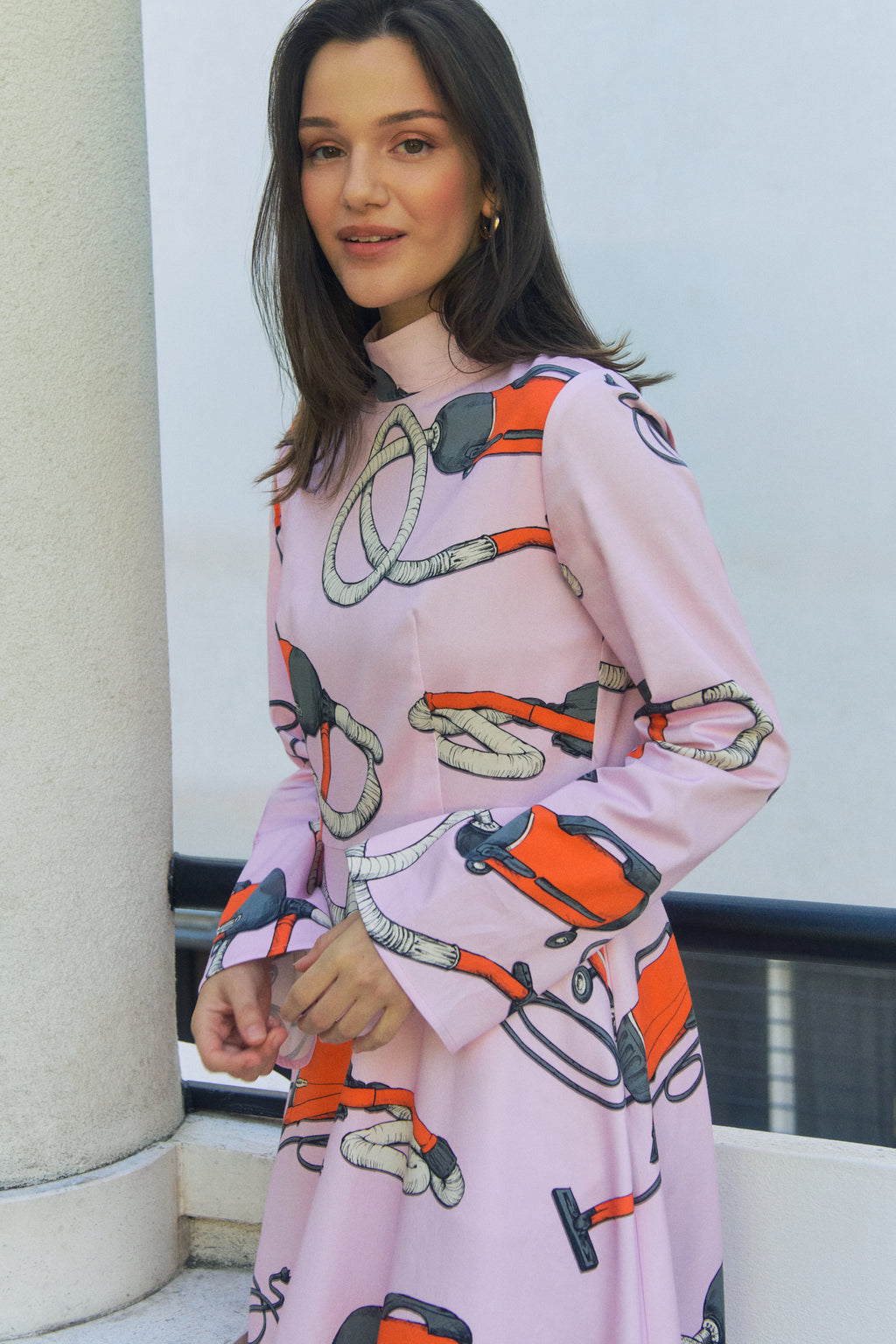 KATOWICE mock neck dress 'Raketa'