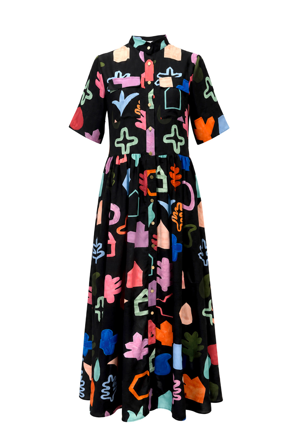 ALMADI volume shirt dress 'Scout Black'