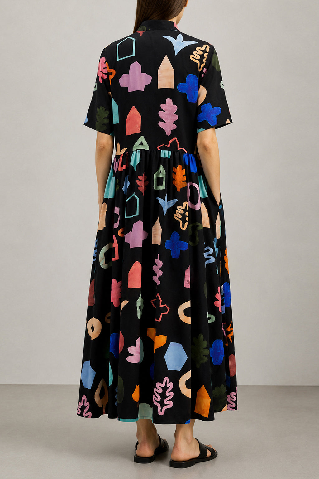 ALMADI volume shirt dress 'Scout Black'