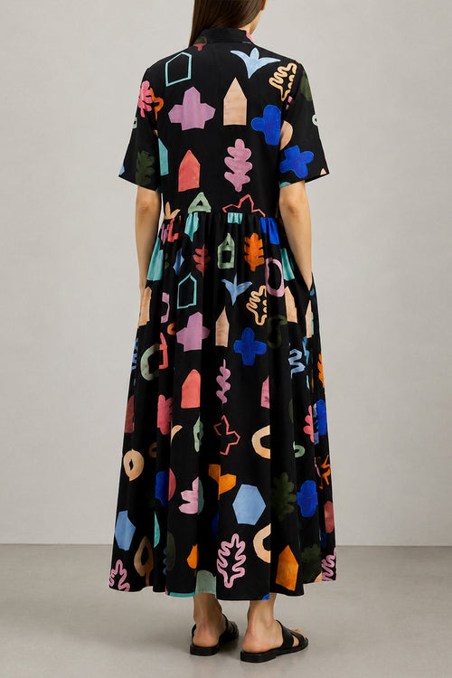 ALMADI volume shirt dress 'Scout Black'