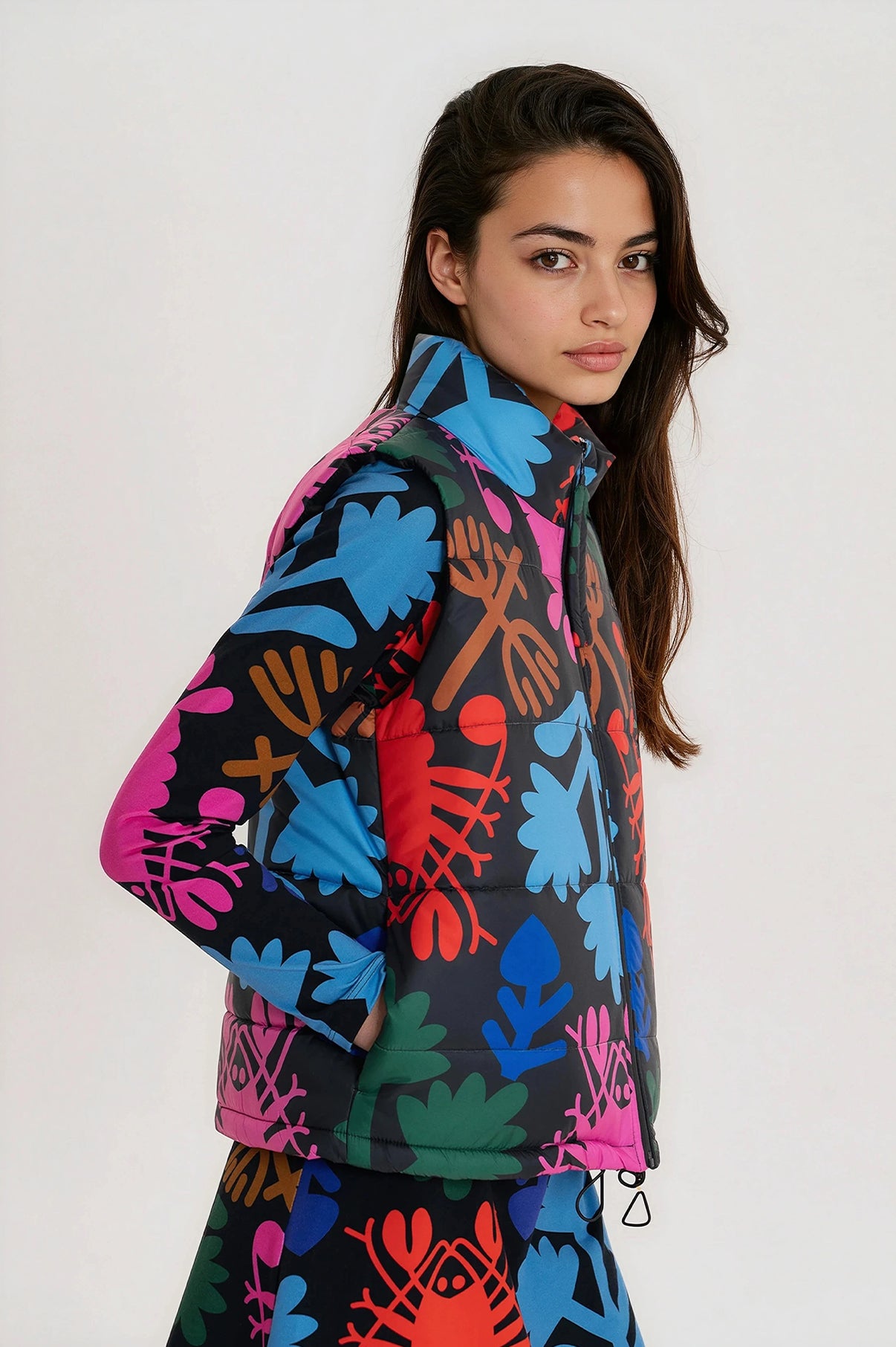 ASPEN puffer vest 'Lobster'