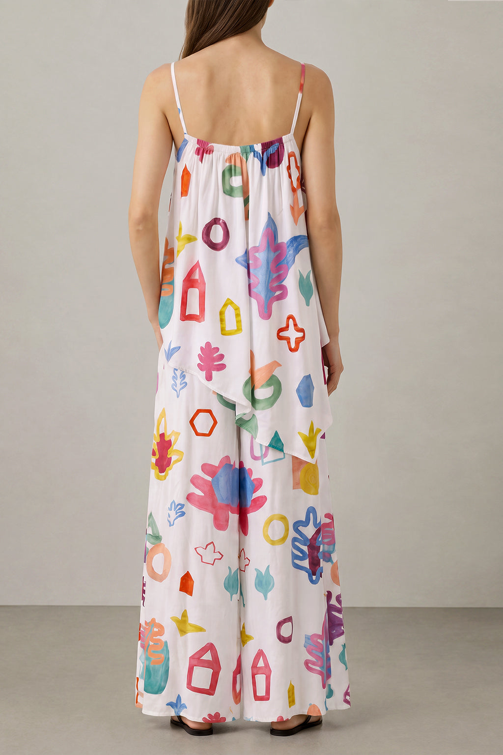 ASZ asymmetric gathered top 'Scout White'