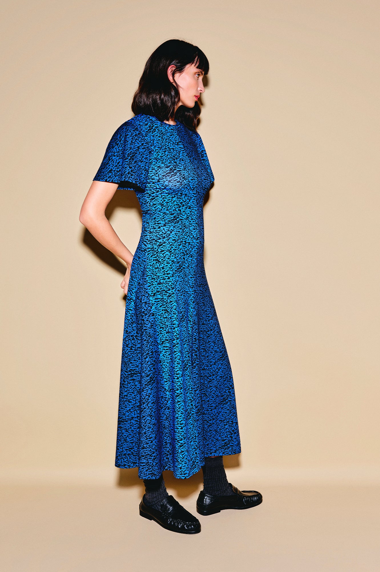 BETYAR midi jersey dress 'Enamel Blue'