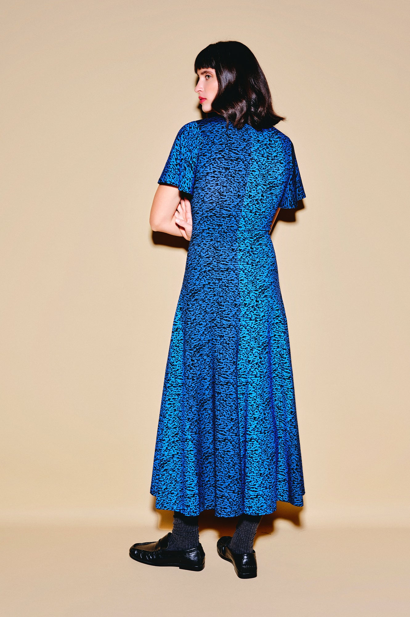 BETYAR midi jersey dress 'Enamel Blue'