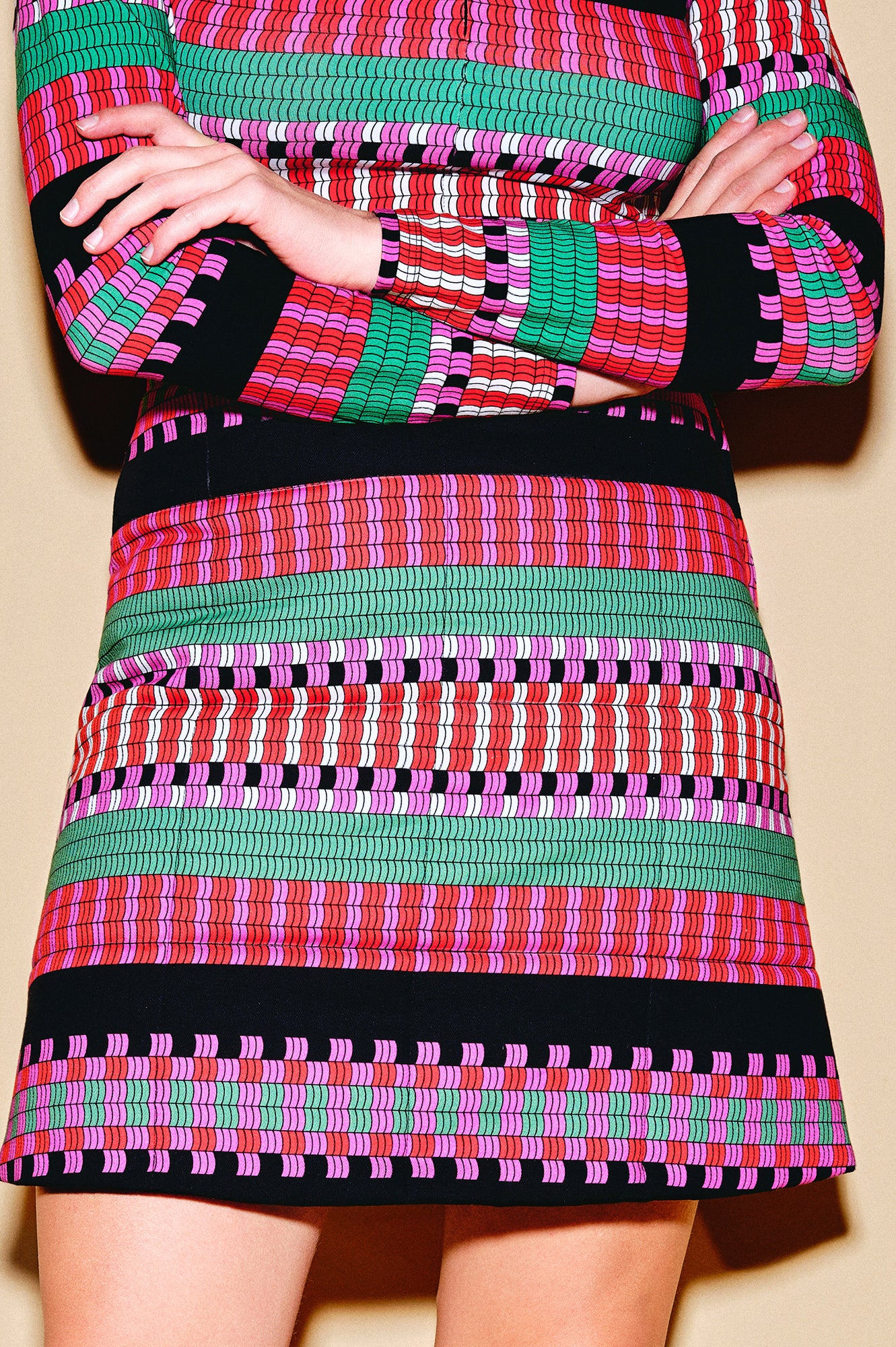 BOGRACS quilted mini skirt 'Demijohn'