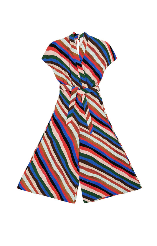 BUDAPEST kimono jumpsuit 'Stripes Print'