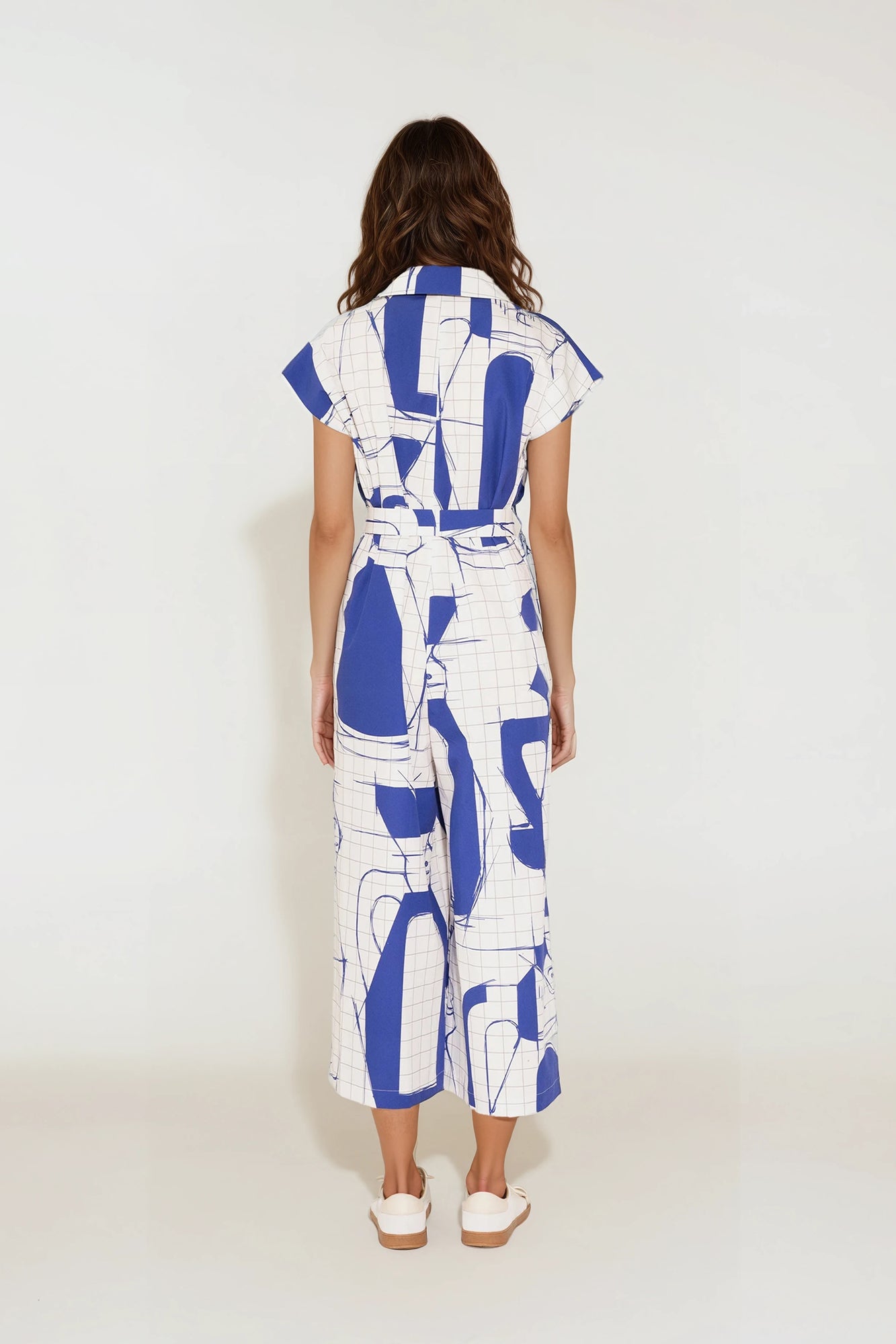 BUTELLA poplin jumpsuit 'Sketch'