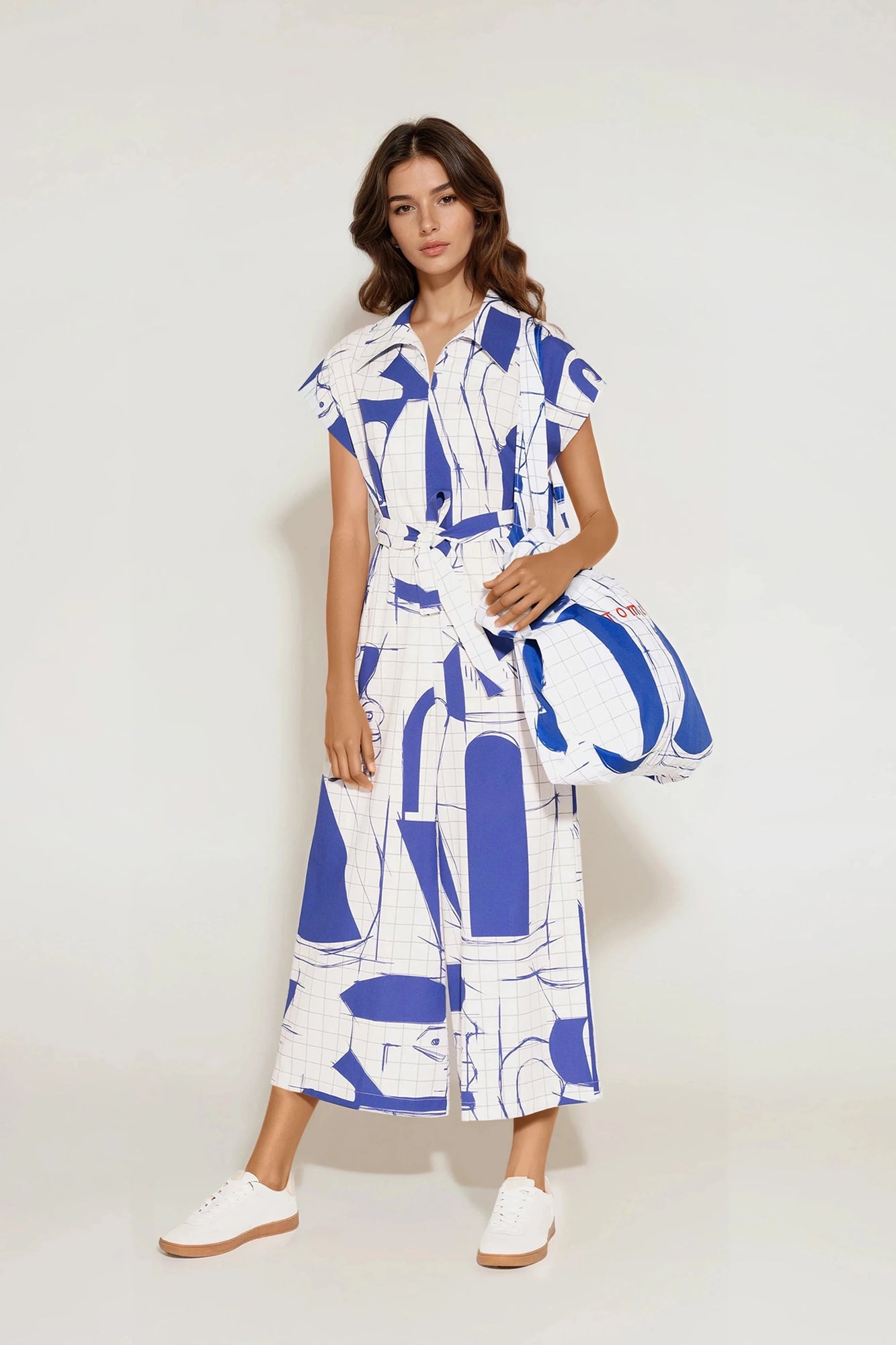 BUTELLA poplin jumpsuit 'Sketch'